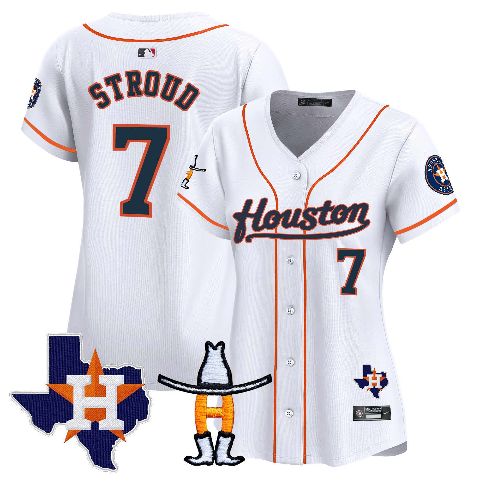 Women’s Houston Houston Rodeo Patch Vapor Premier Limited Jersey
