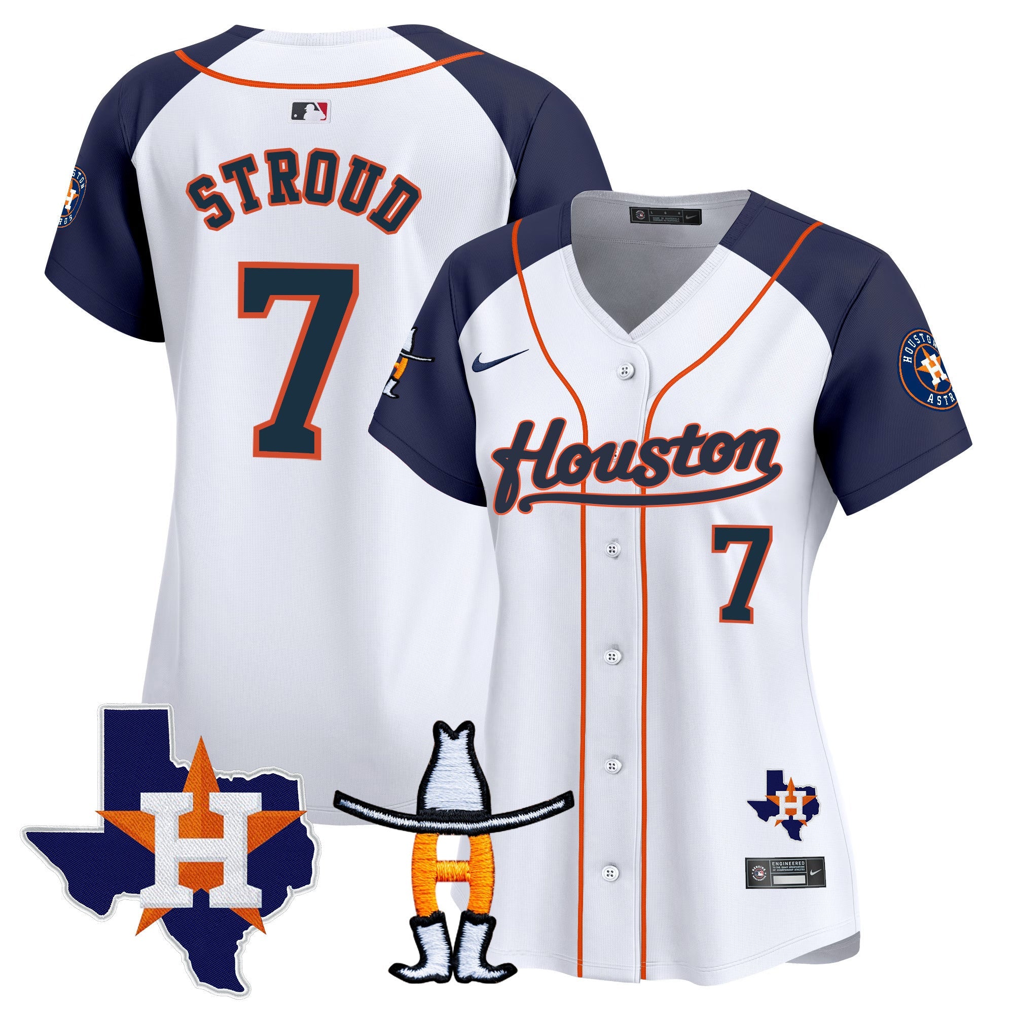 Women’s Houston Houston Rodeo Patch Vapor Premier Limited Jersey