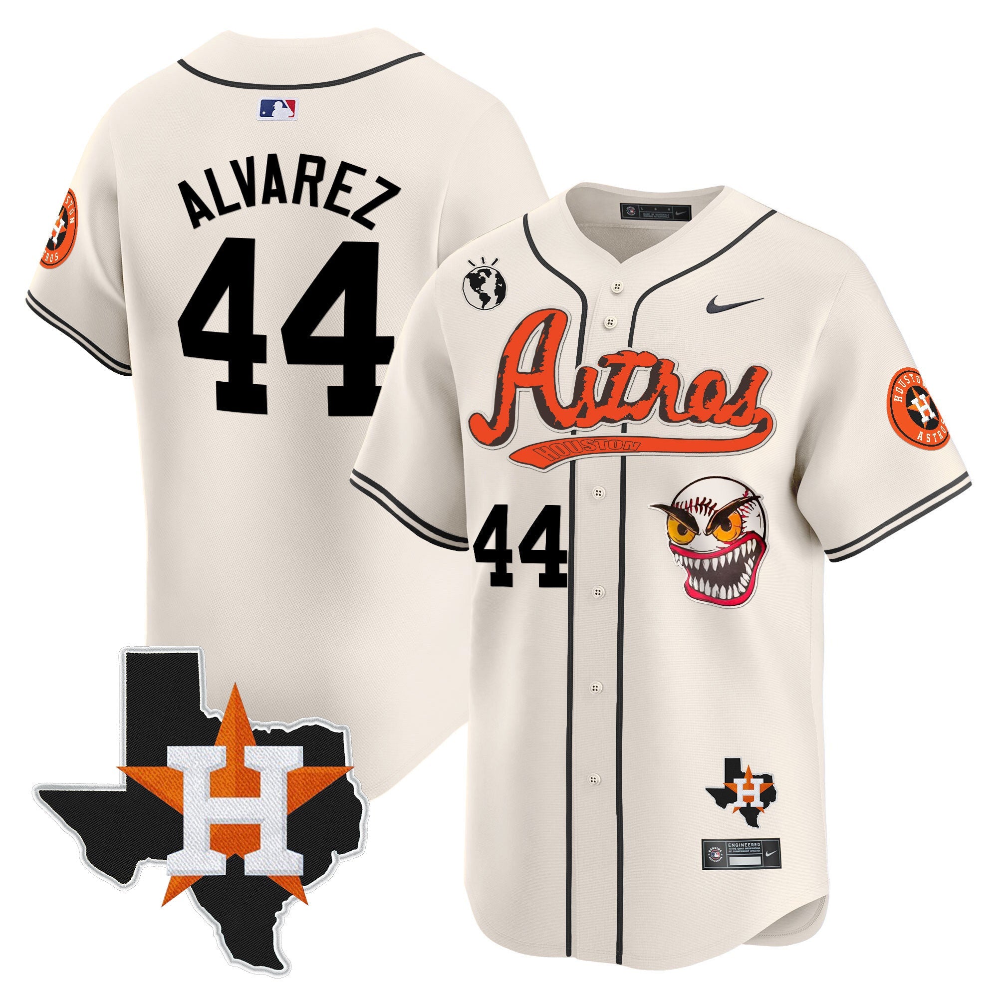 Men’s Houston Cactus Jack Style Vapor Premier Limited Jersey V2 – Stitched