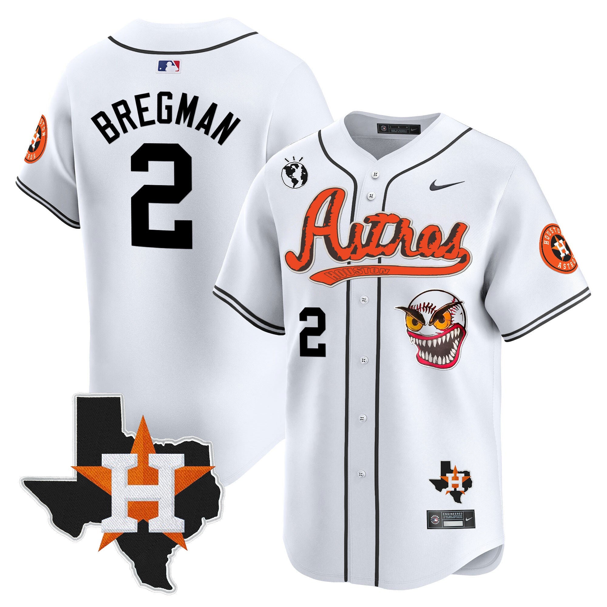 Men’s Houston Cactus Jack Style Vapor Premier Limited Jersey V2 – Stitched