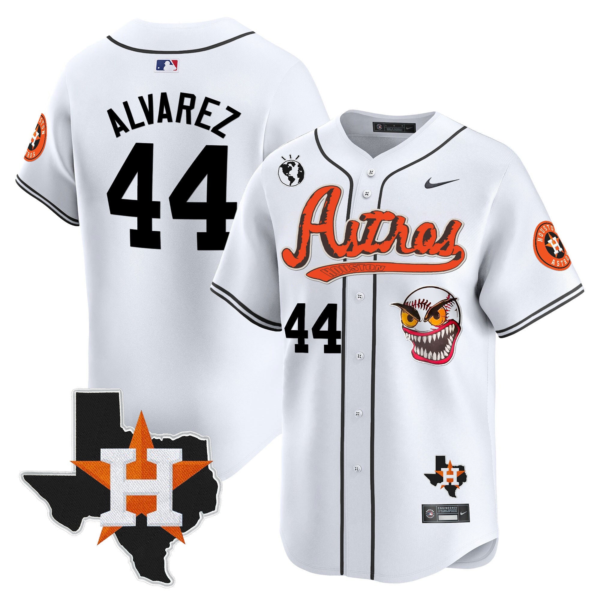 Men’s Houston Cactus Jack Style Vapor Premier Limited Jersey V2 – Stitched