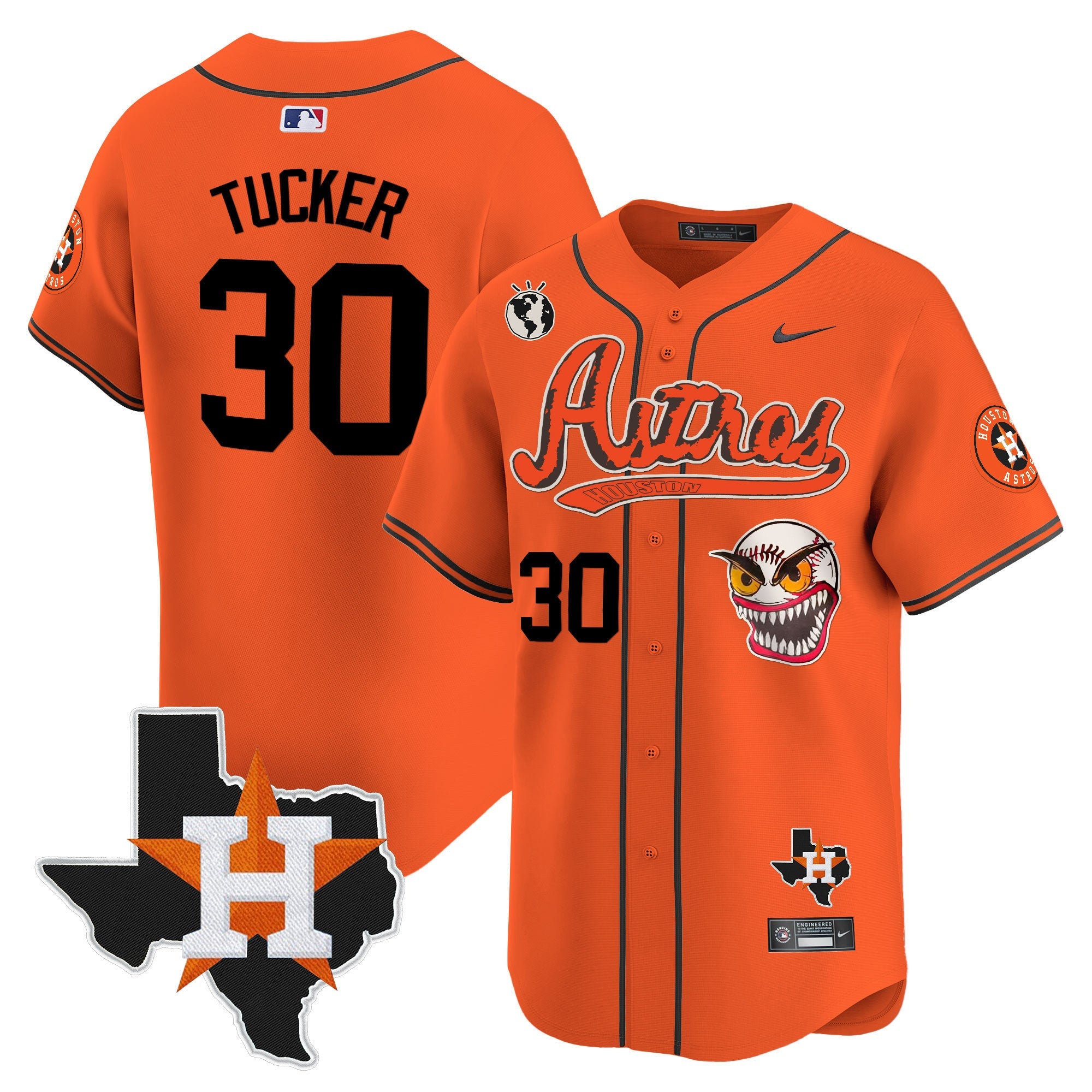 Men’s Houston Cactus Jack Style Vapor Premier Limited Jersey V2 – Stitched