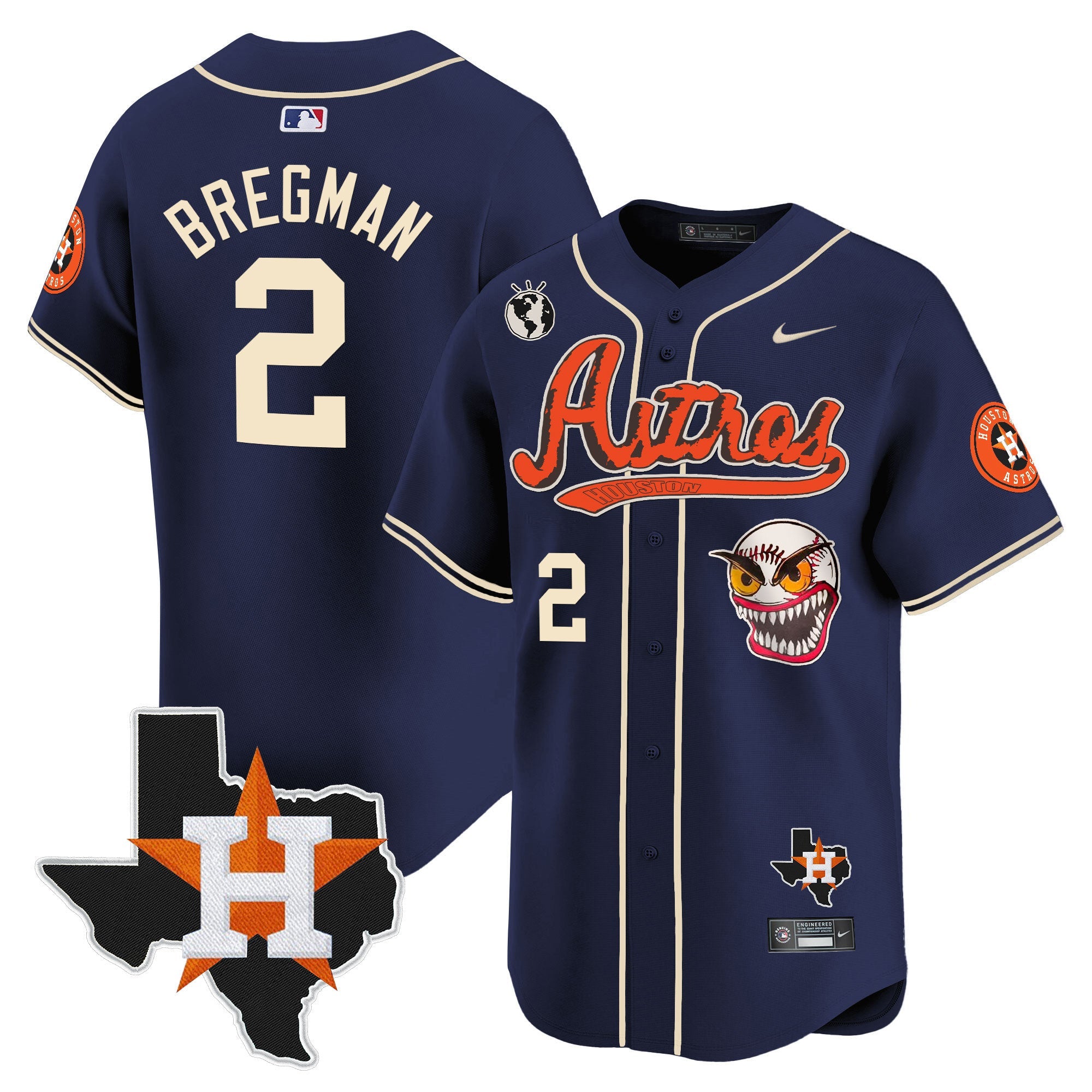 Men’s Houston Cactus Jack Style Vapor Premier Limited Jersey V2 – Stitched
