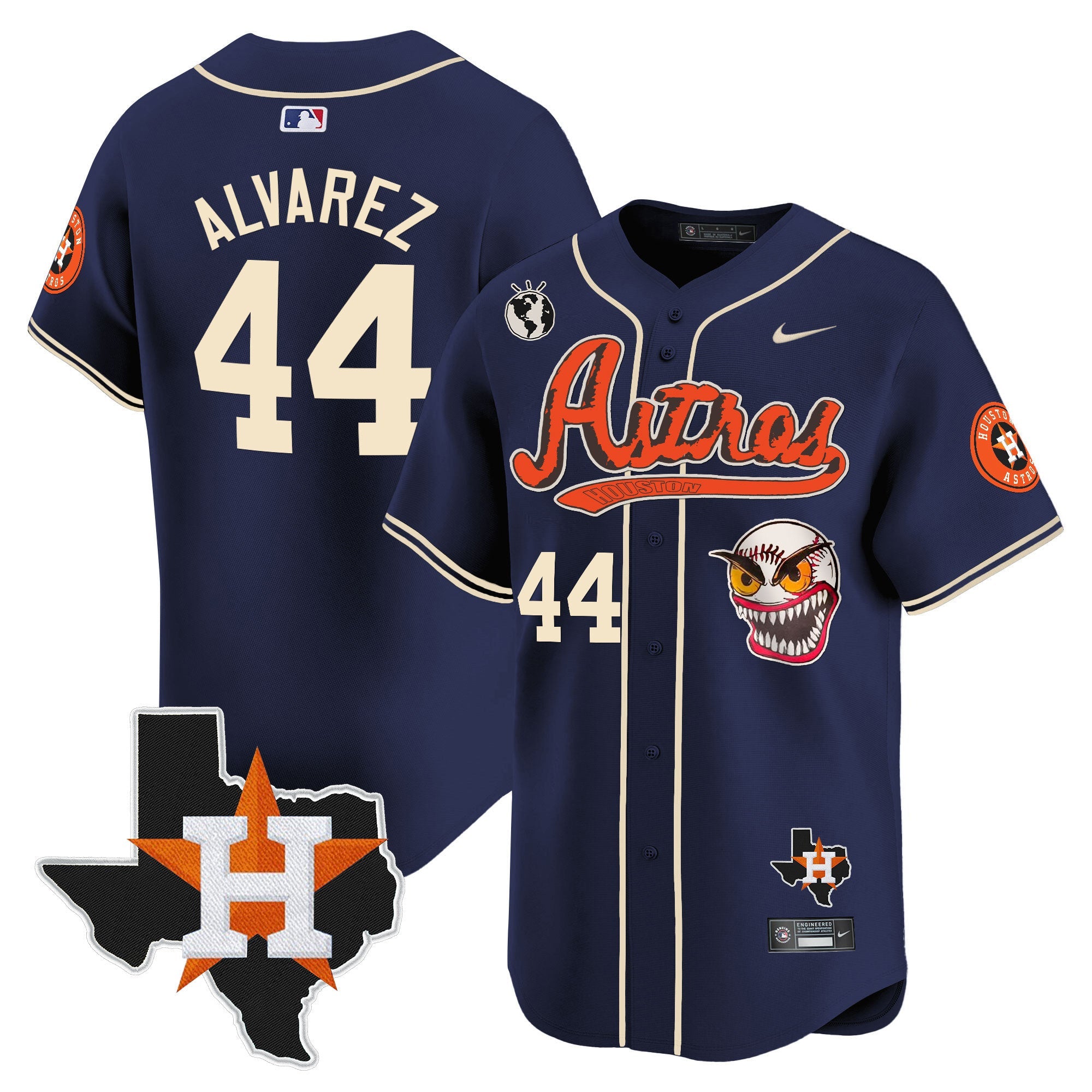 Men’s Houston Cactus Jack Style Vapor Premier Limited Jersey V2 – Stitched