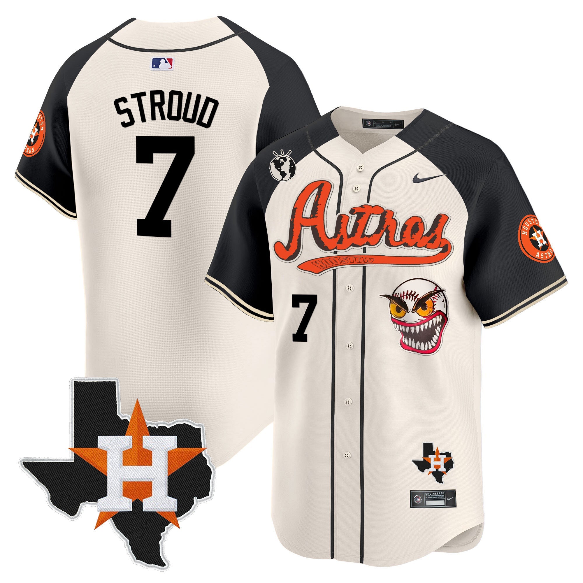 Men’s Houston Cactus Jack Style Vapor Premier Limited Jersey V2 – Stitched