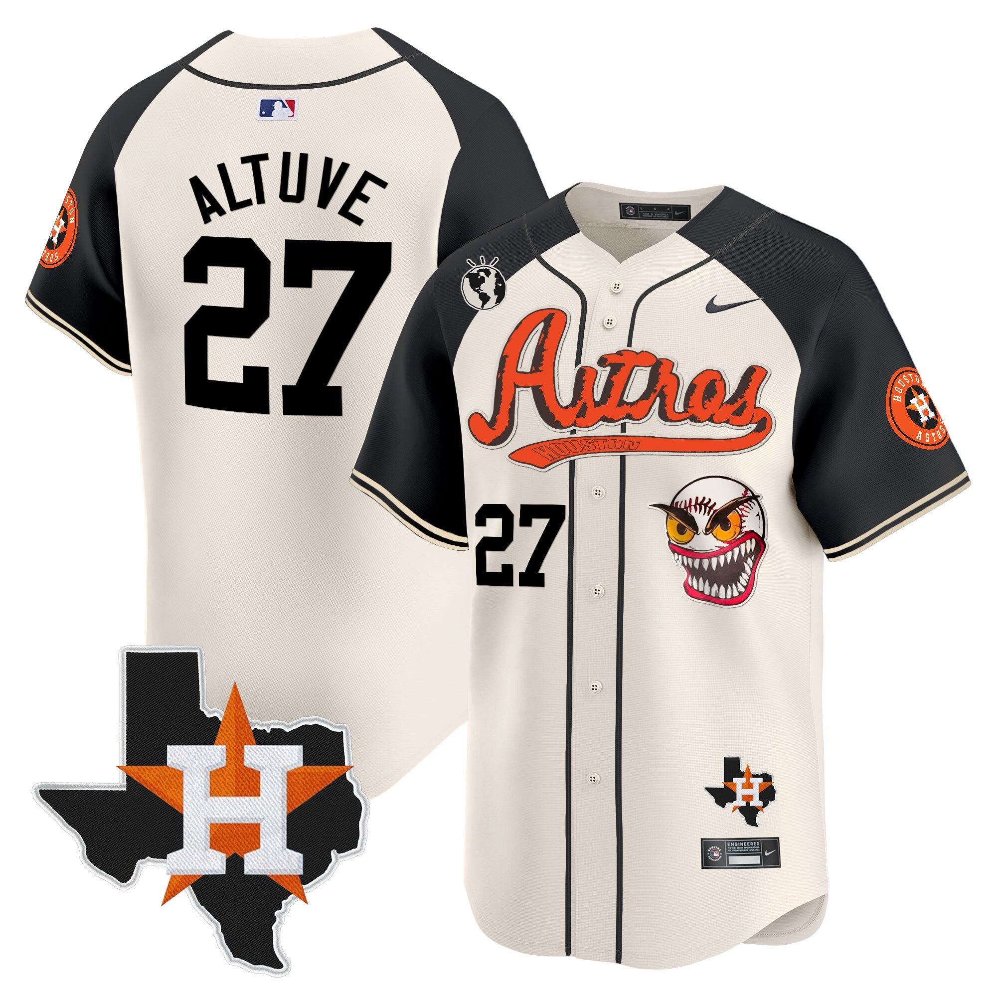 Men’s Houston Cactus Jack Style Vapor Premier Limited Jersey V2 – Stitched