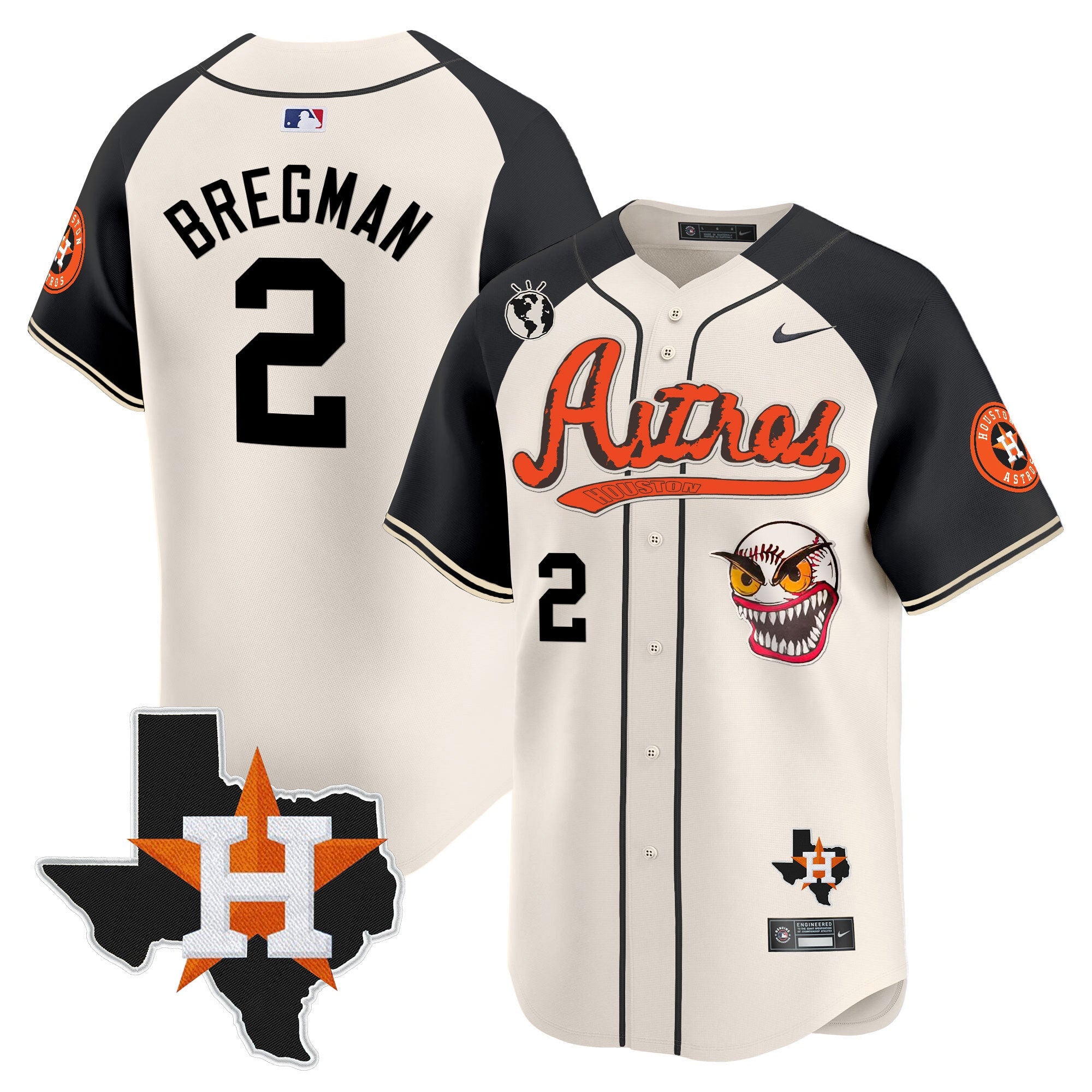 Men’s Houston Cactus Jack Style Vapor Premier Limited Jersey V2 – Stitched
