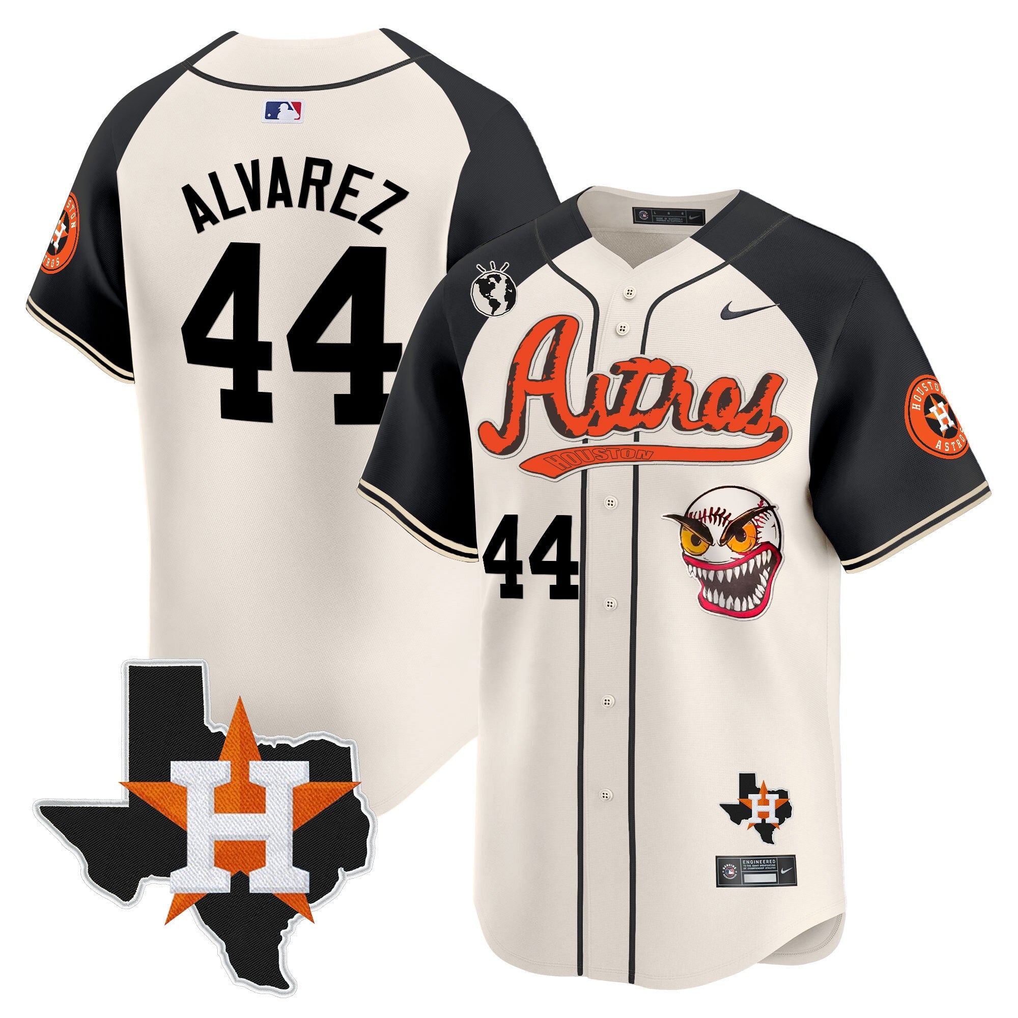 Men’s Houston Cactus Jack Style Vapor Premier Limited Jersey V2 – Stitched