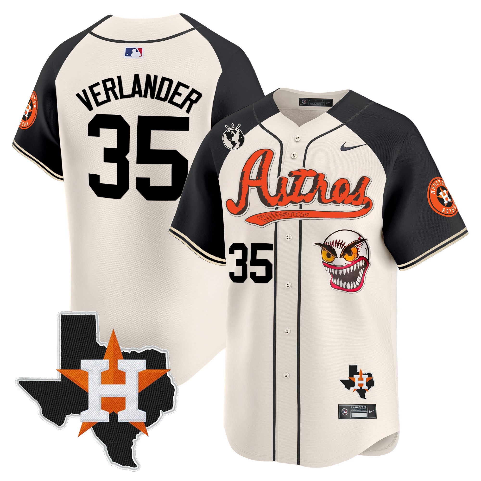 Men’s Houston Cactus Jack Style Vapor Premier Limited Jersey V2 – Stitched