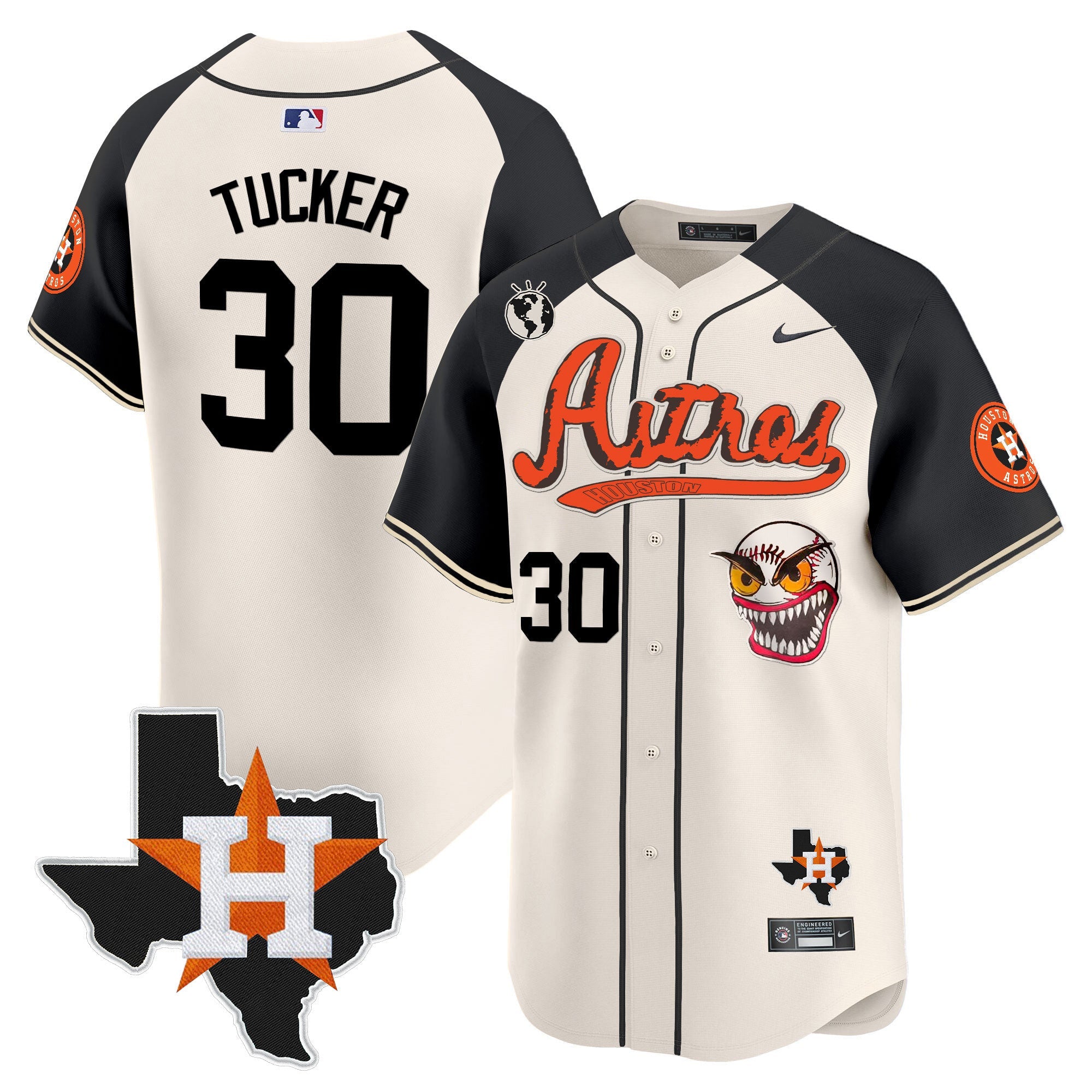 Men’s Houston Cactus Jack Style Vapor Premier Limited Jersey V2 – Stitched
