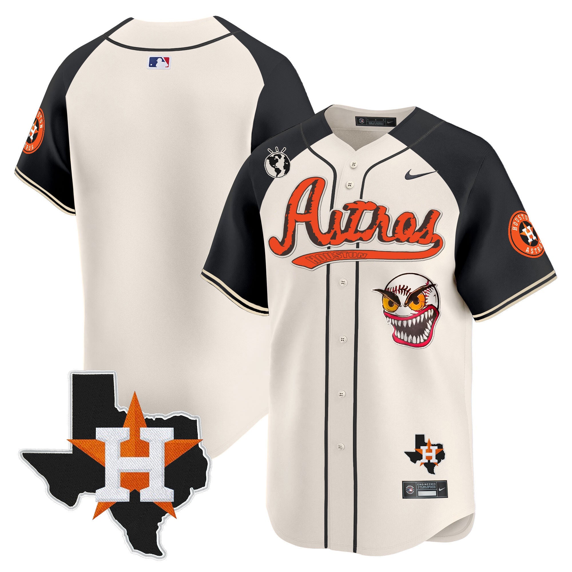 Men’s Houston Cactus Jack Style Vapor Premier Limited Jersey V2 – Stitched