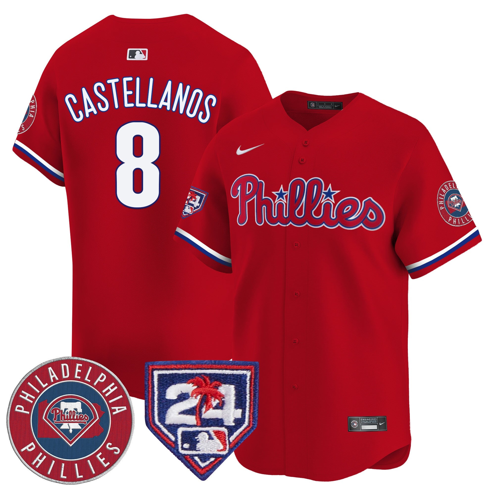 Men’s 2024 Spring Training Patch Vapor Premier Limited Jersey V2