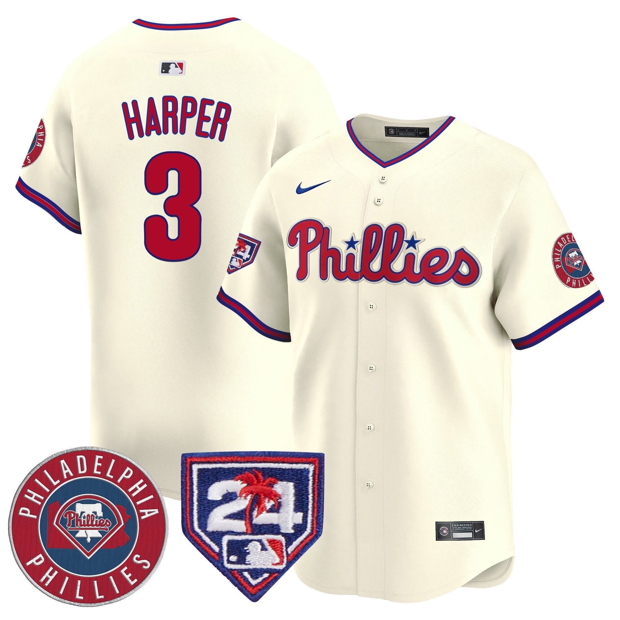 Men’s 2024 Spring Training Patch Vapor Premier Limited Jersey V2