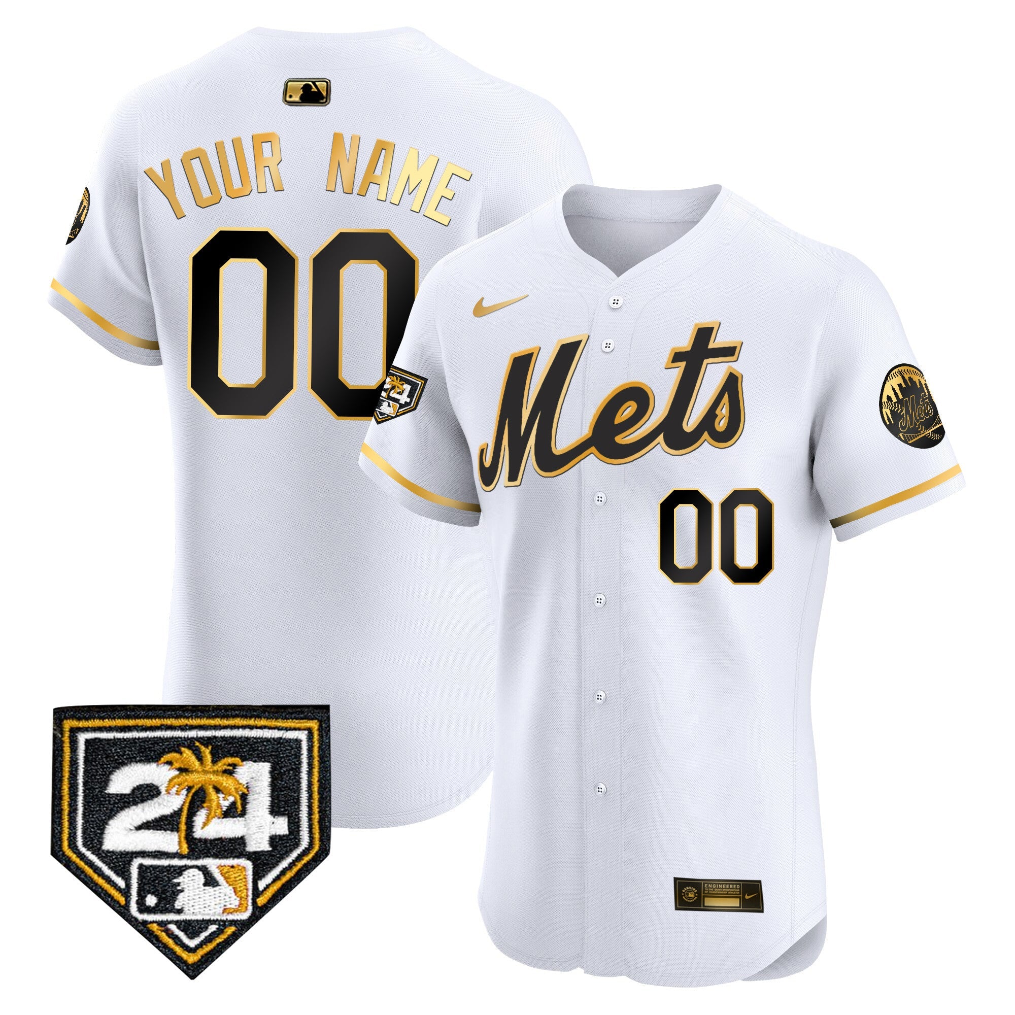 New York 2024 Spring Training Vapor Premier Elite Custom Jersey V2