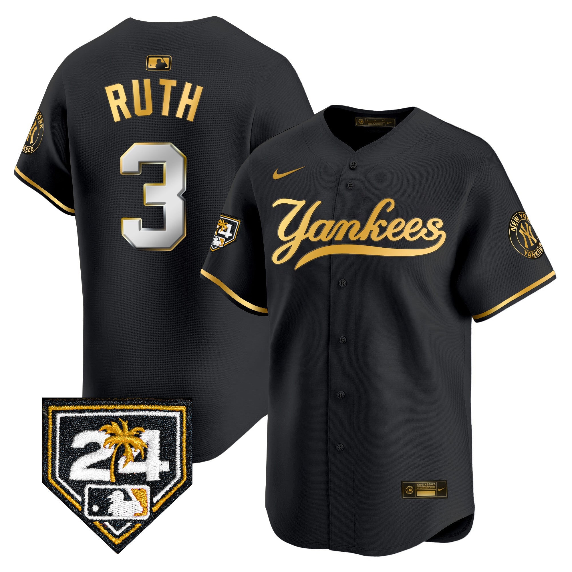Men’s New York 2024 Spring Training Patch Vapor Premier Limited Jersey V6