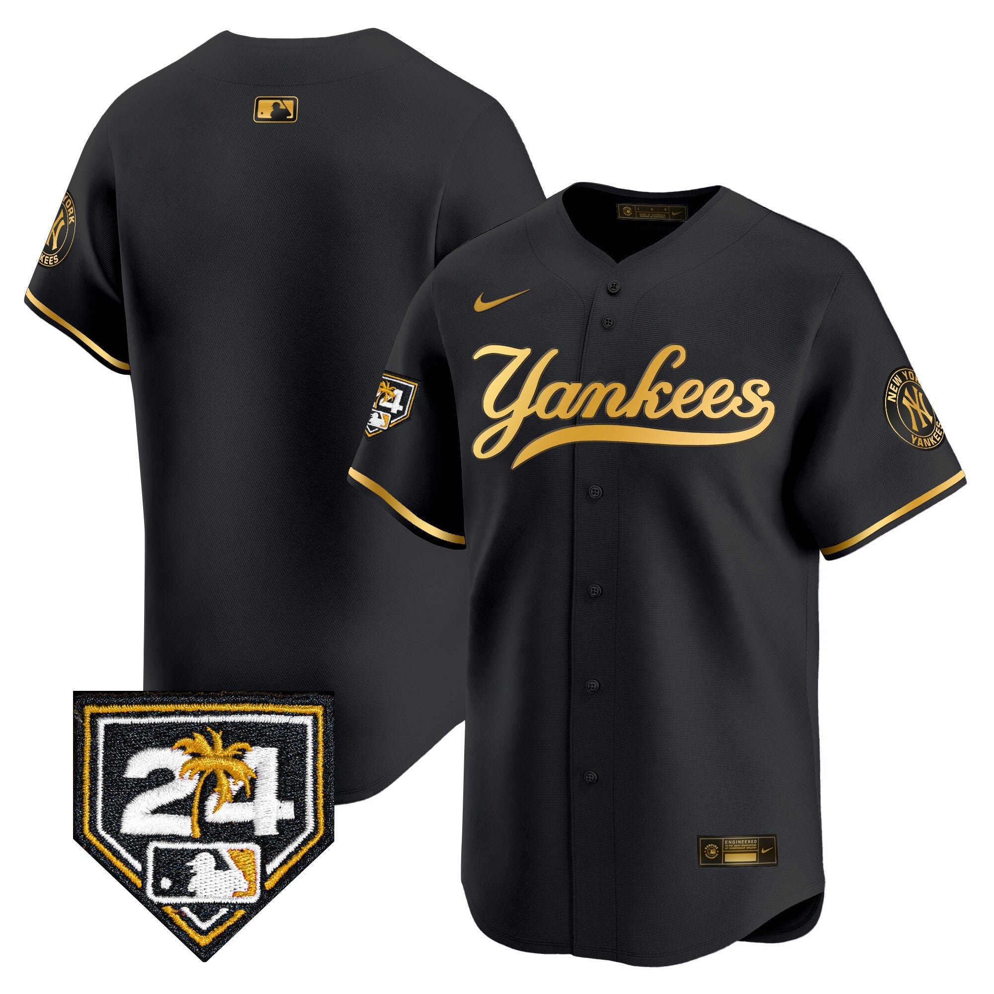 Men’s New York 2024 Spring Training Patch Vapor Premier Limited Jersey V6