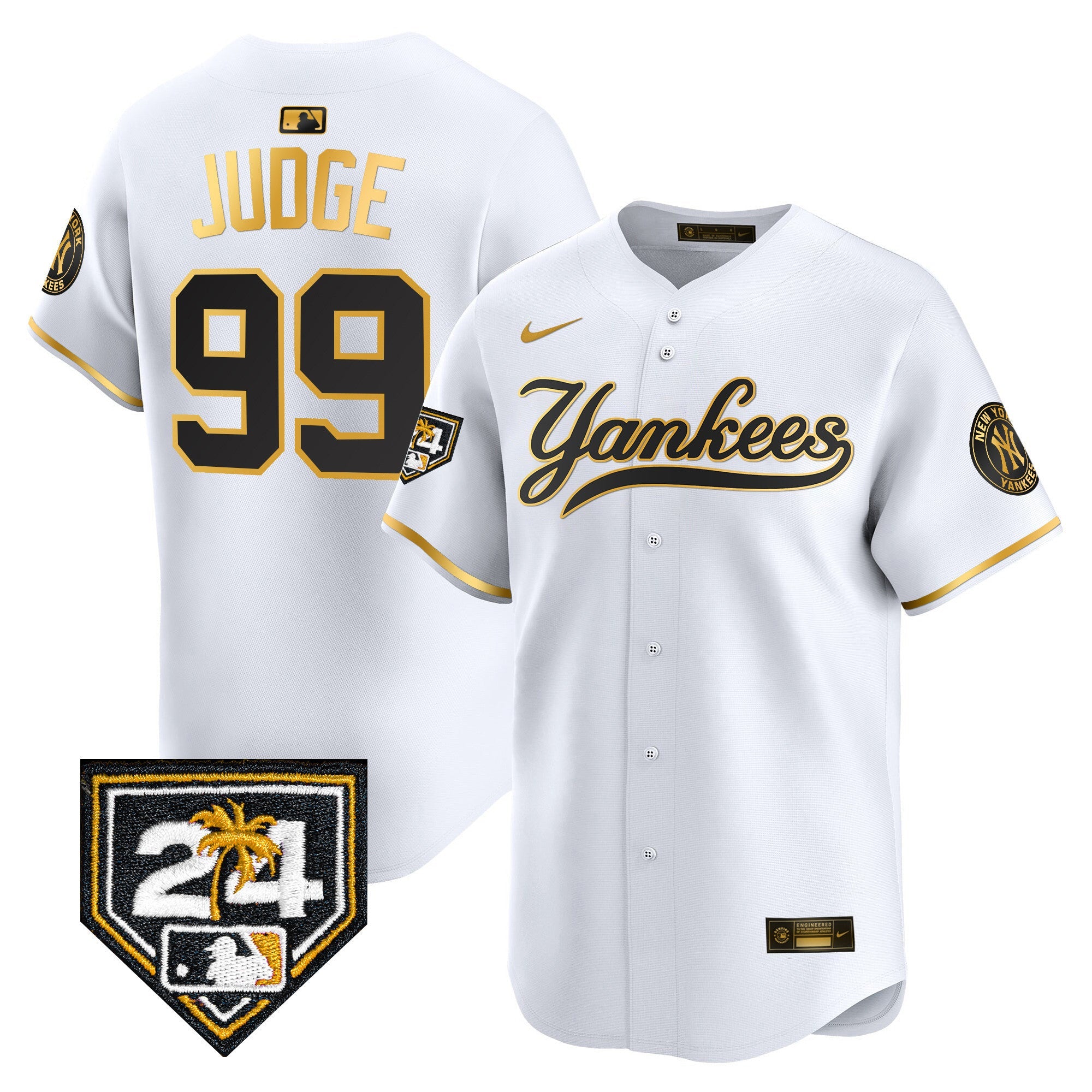 Men’s New York 2024 Spring Training Patch Vapor Premier Limited Jersey V6