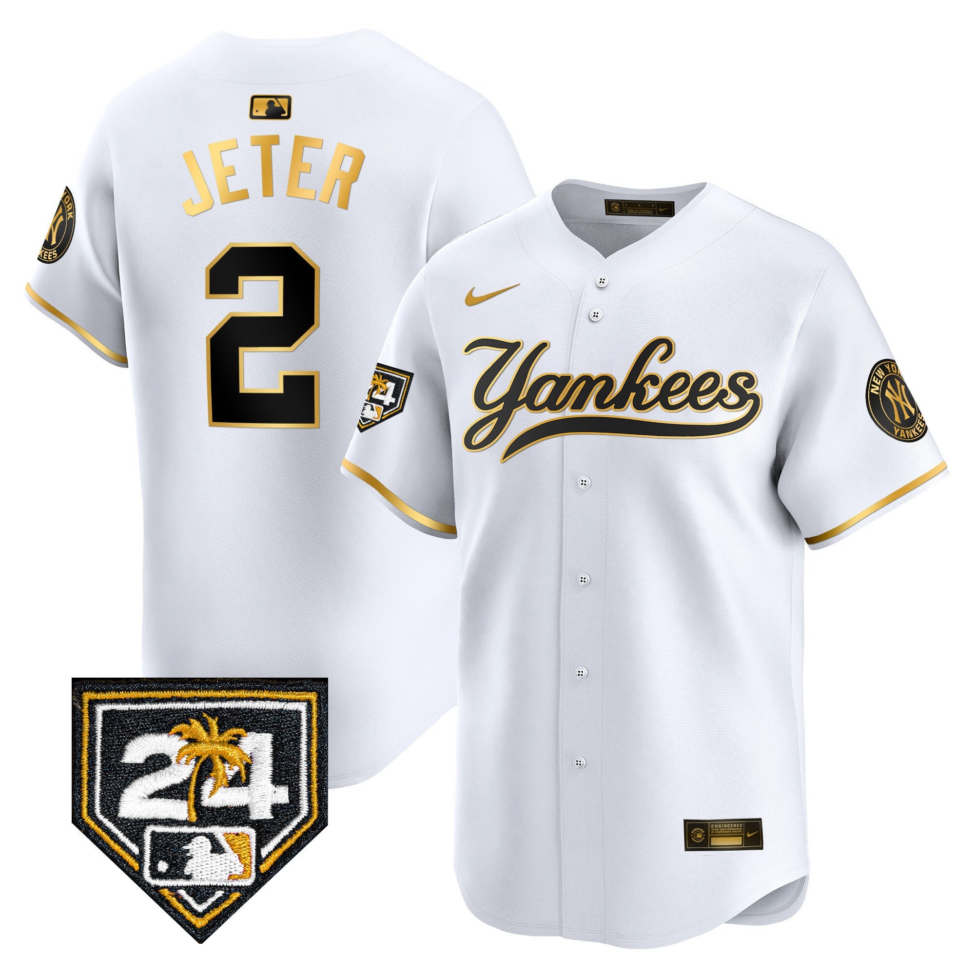Men’s New York 2024 Spring Training Patch Vapor Premier Limited Jersey V6
