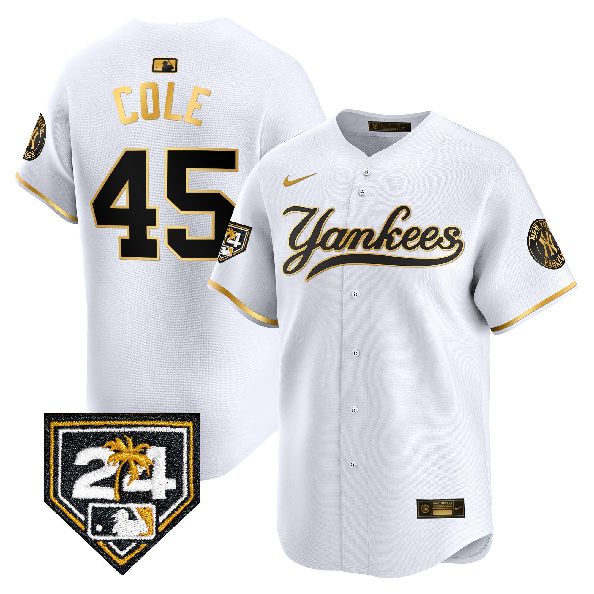 Men’s New York 2024 Spring Training Patch Vapor Premier Limited Jersey V6
