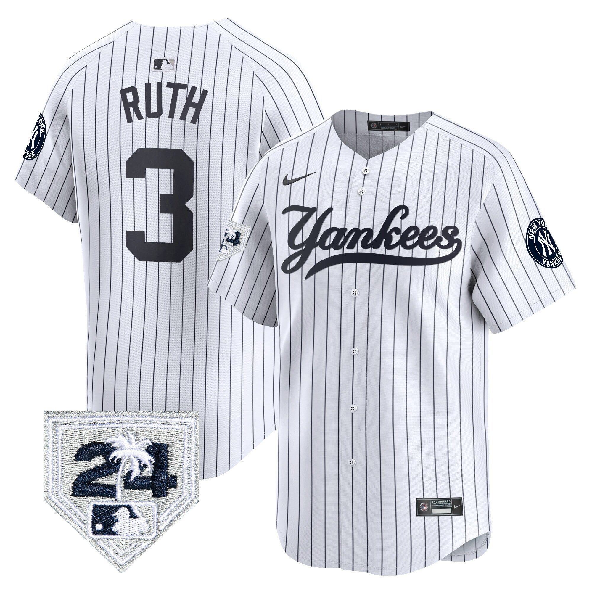 Men’s New York 2024 Spring Training Patch Vapor Premier Limited Jersey V6
