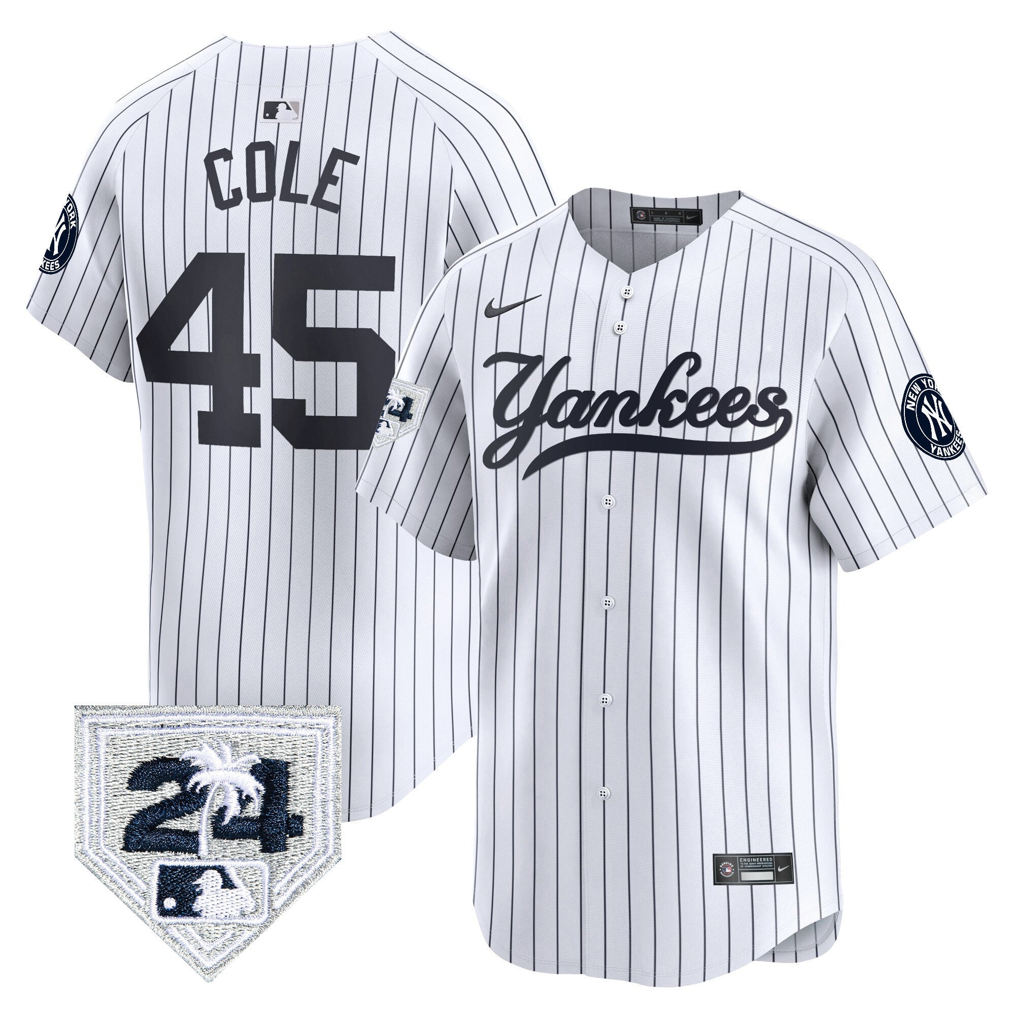 Men’s New York 2024 Spring Training Patch Vapor Premier Limited Jersey V6