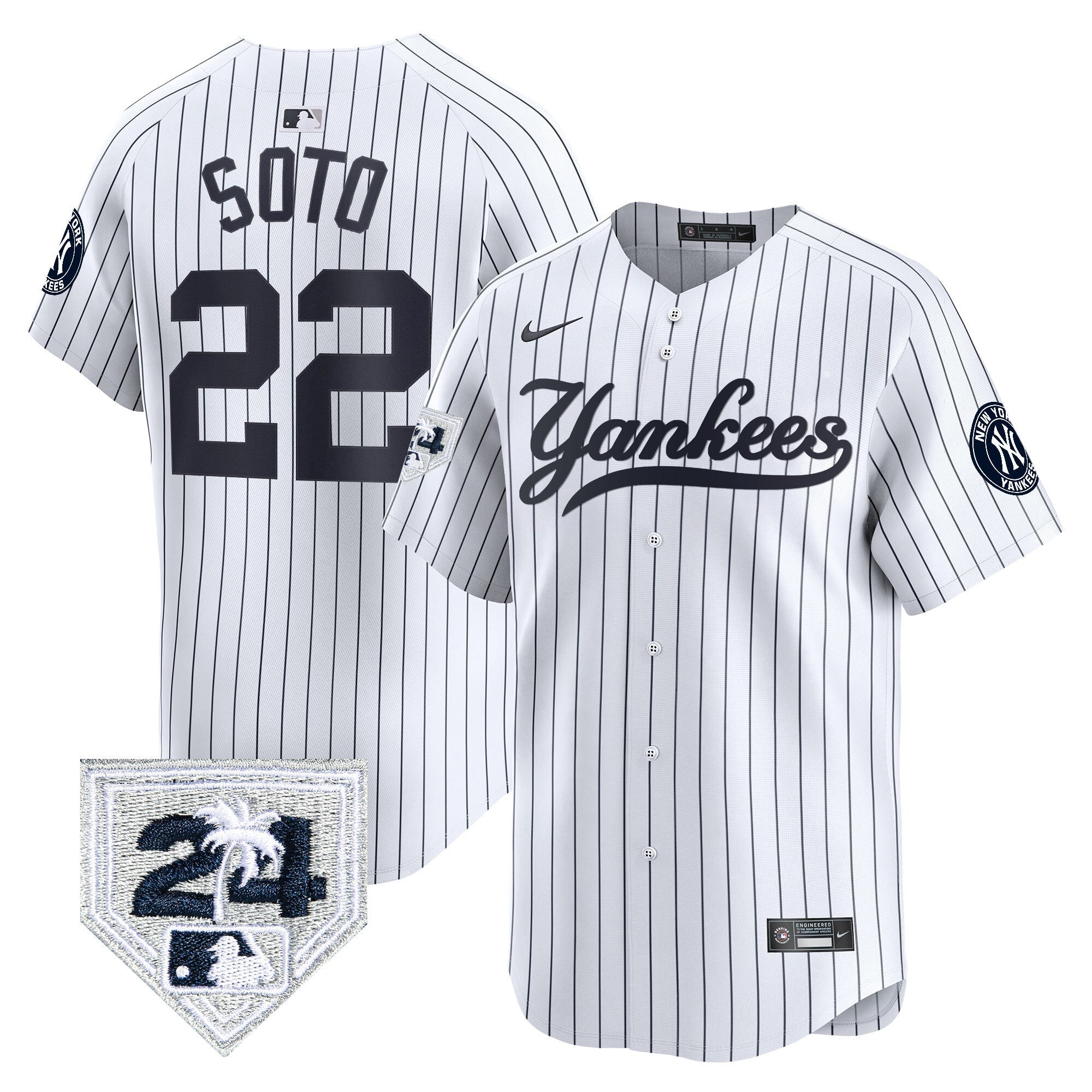 Men’s New York 2024 Spring Training Patch Vapor Premier Limited Jersey V6