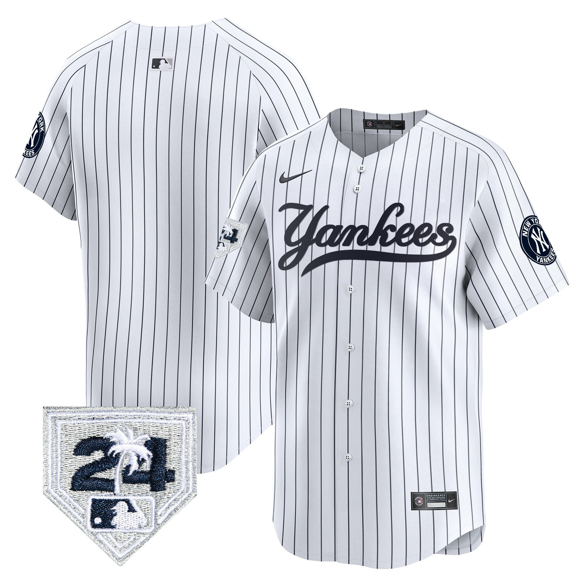 Men’s New York 2024 Spring Training Patch Vapor Premier Limited Jersey V6