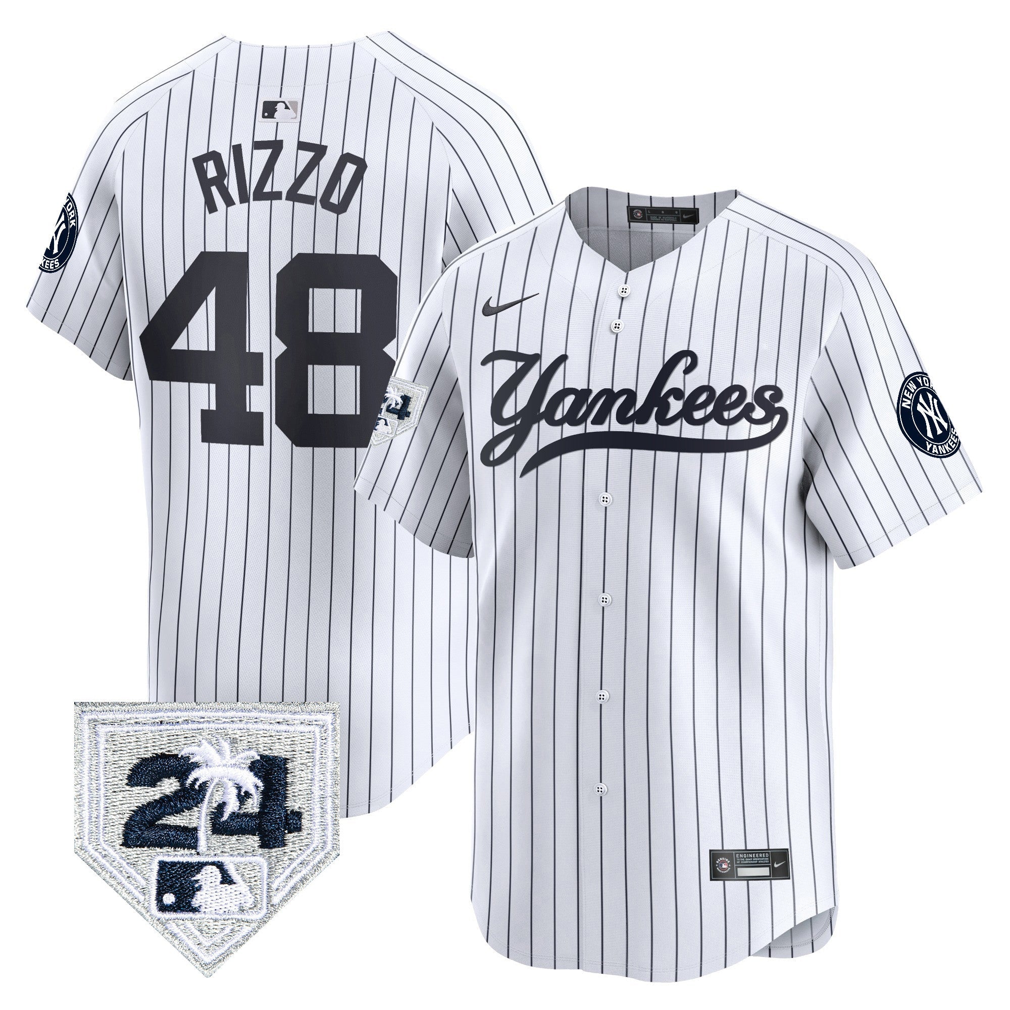 Men’s New York 2024 Spring Training Patch Vapor Premier Limited Jersey V6