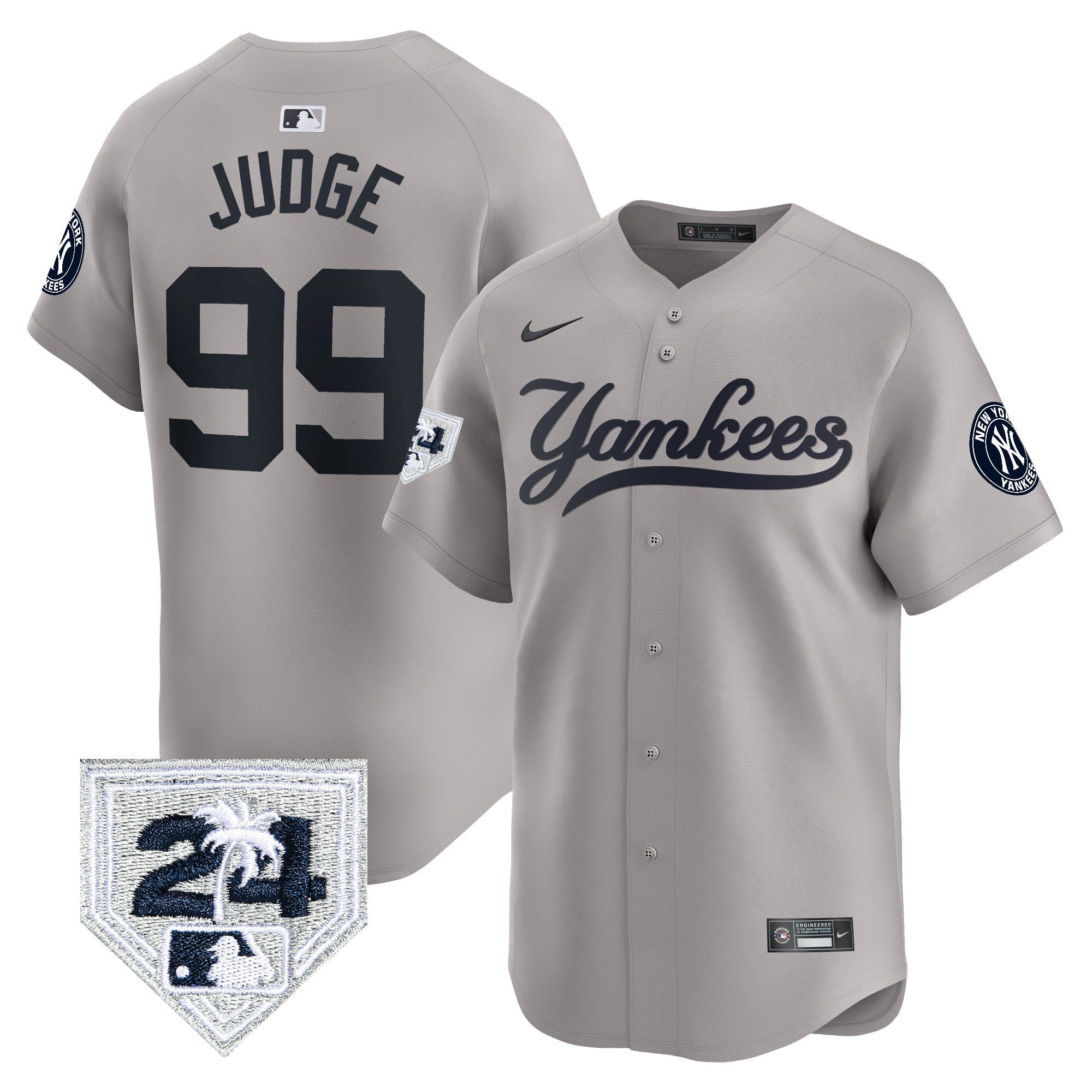 Men’s New York 2024 Spring Training Patch Vapor Premier Limited Jersey V6
