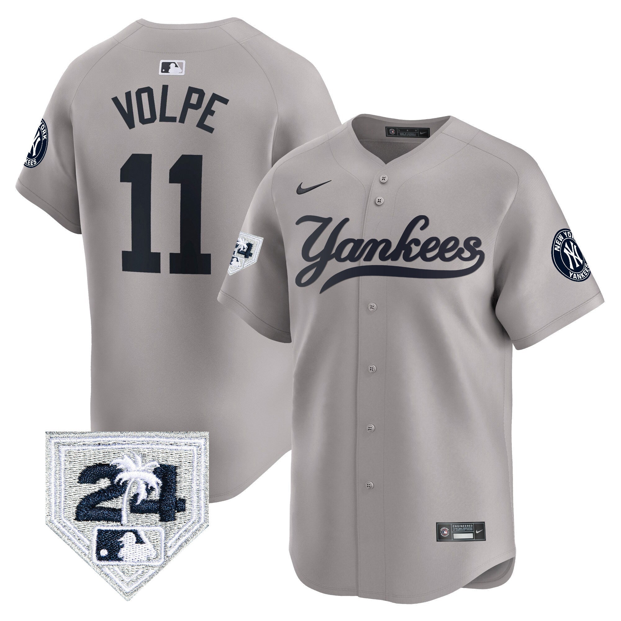 Men’s New York 2024 Spring Training Patch Vapor Premier Limited Jersey V6