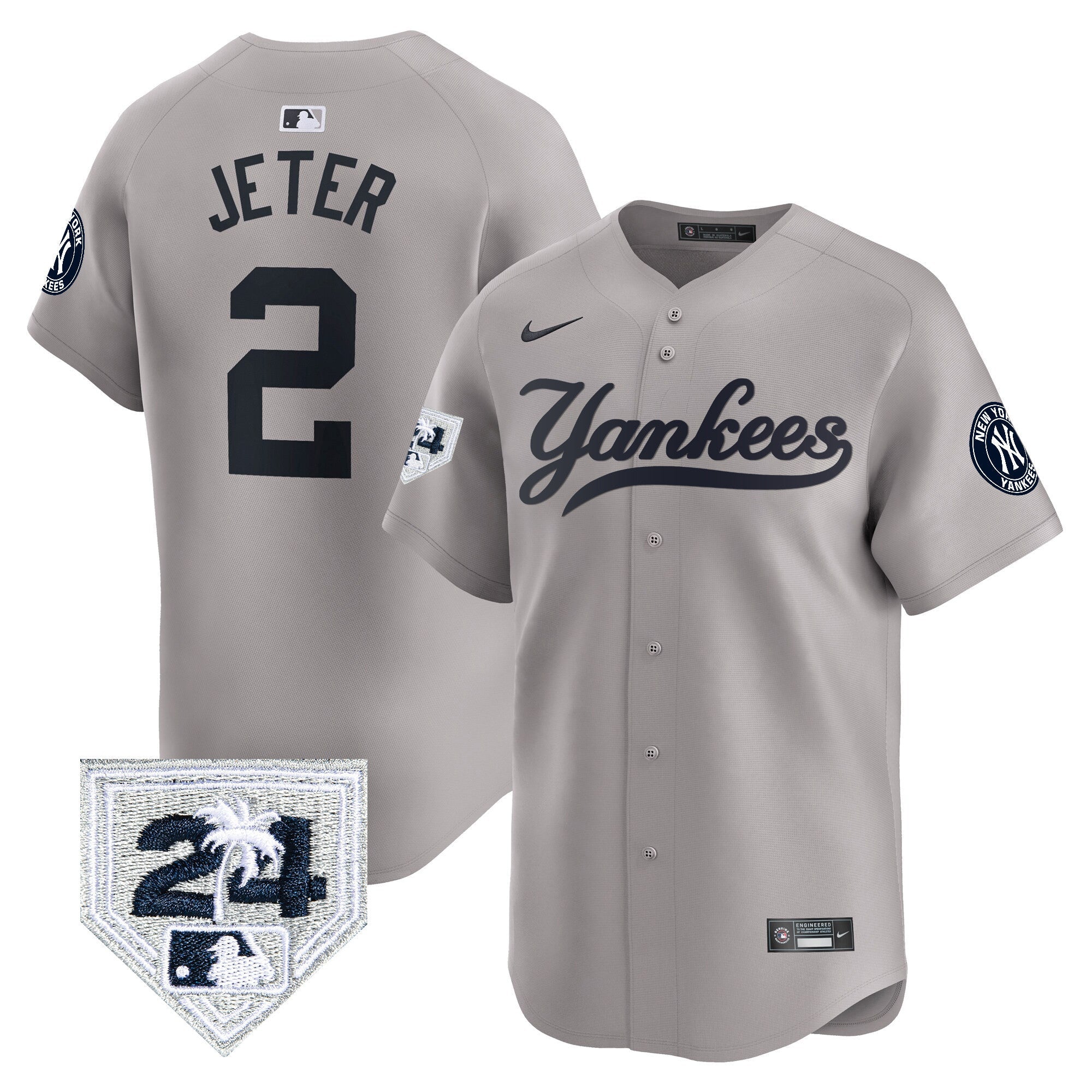 Men’s New York 2024 Spring Training Patch Vapor Premier Limited Jersey V6