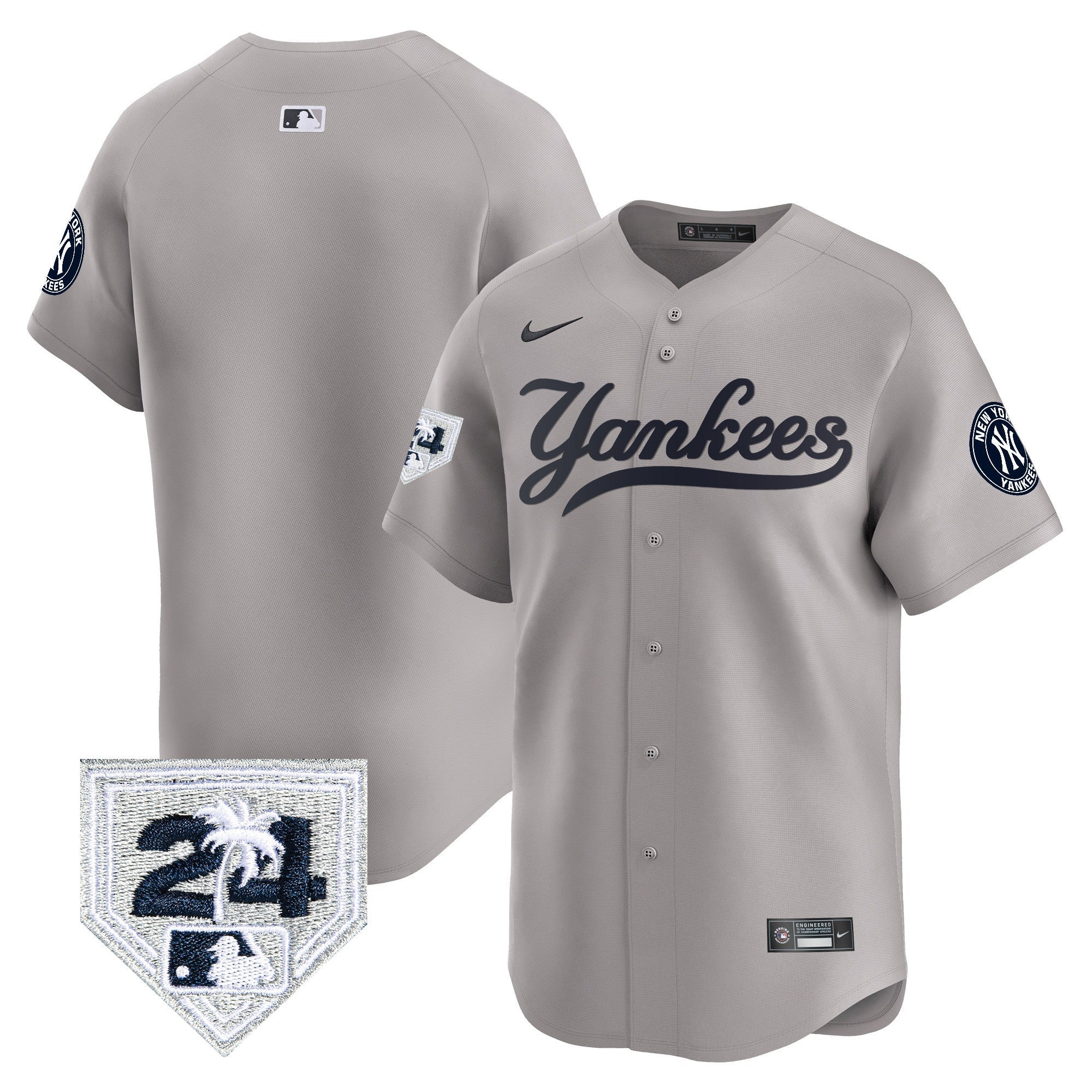 Men’s New York 2024 Spring Training Patch Vapor Premier Limited Jersey V6