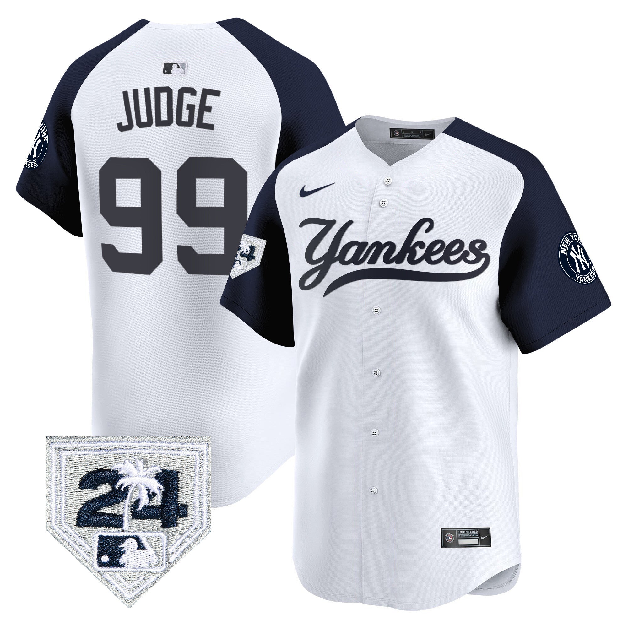 Men’s New York 2024 Spring Training Patch Vapor Premier Limited Jersey V6