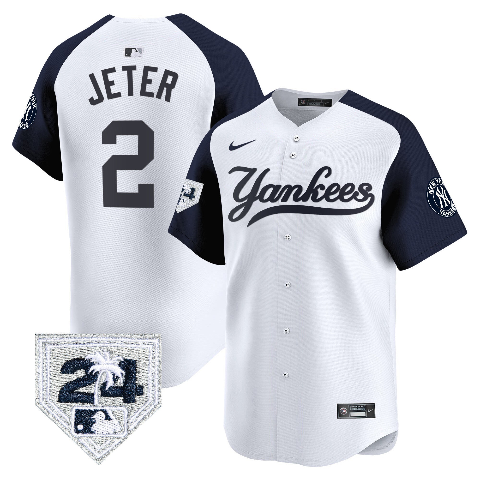Men’s New York 2024 Spring Training Patch Vapor Premier Limited Jersey V6