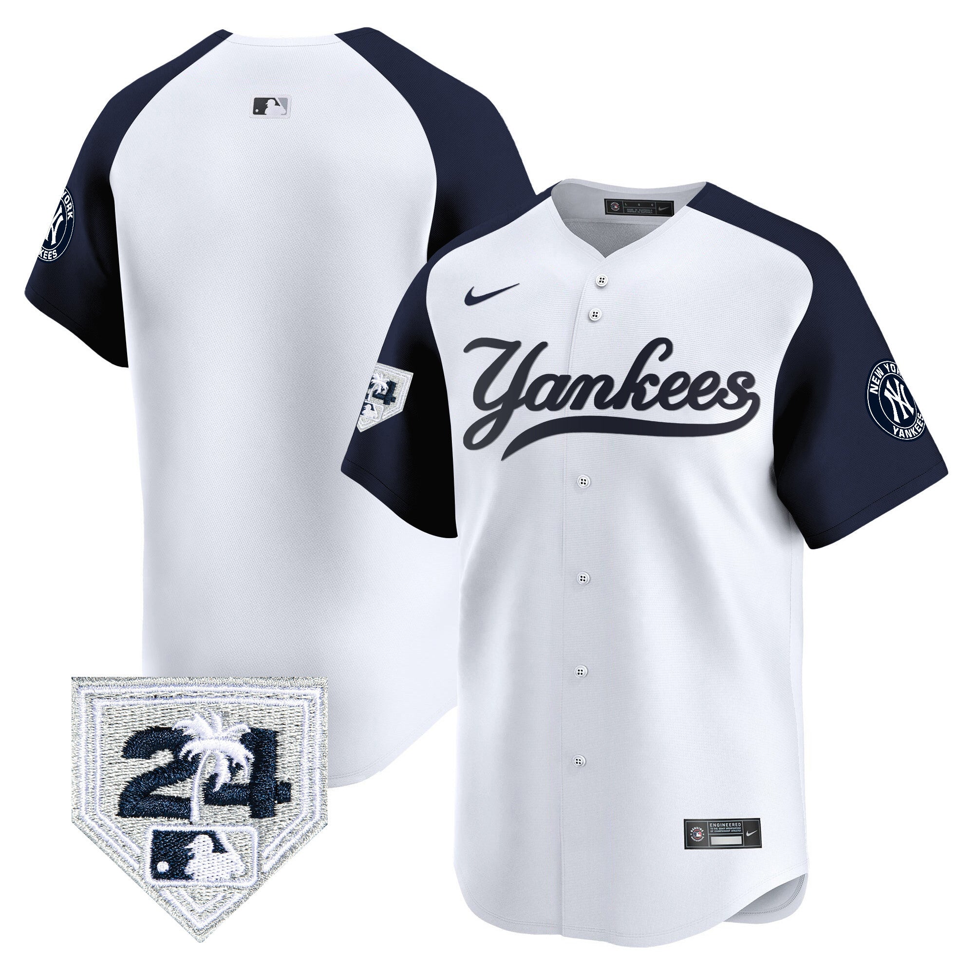 Men’s New York 2024 Spring Training Patch Vapor Premier Limited Jersey V6