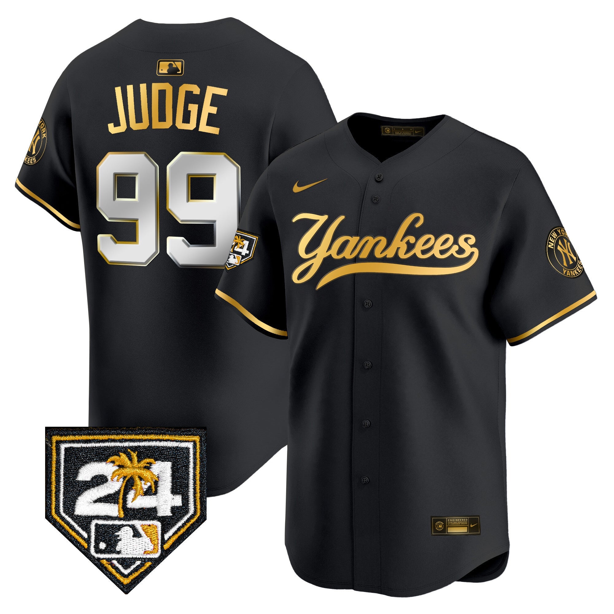Men’s New York 2024 Spring Training Patch Vapor Premier Limited Jersey V6