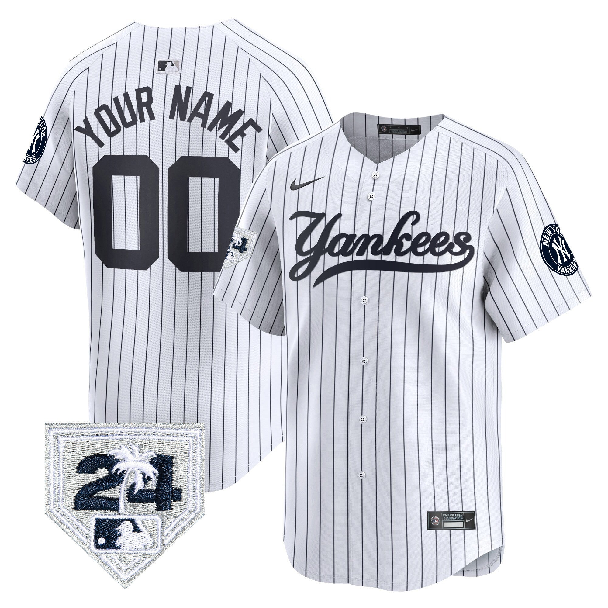 New York 2024 Spring Training Patch Vapor Premier Limited Custom Jersey V6