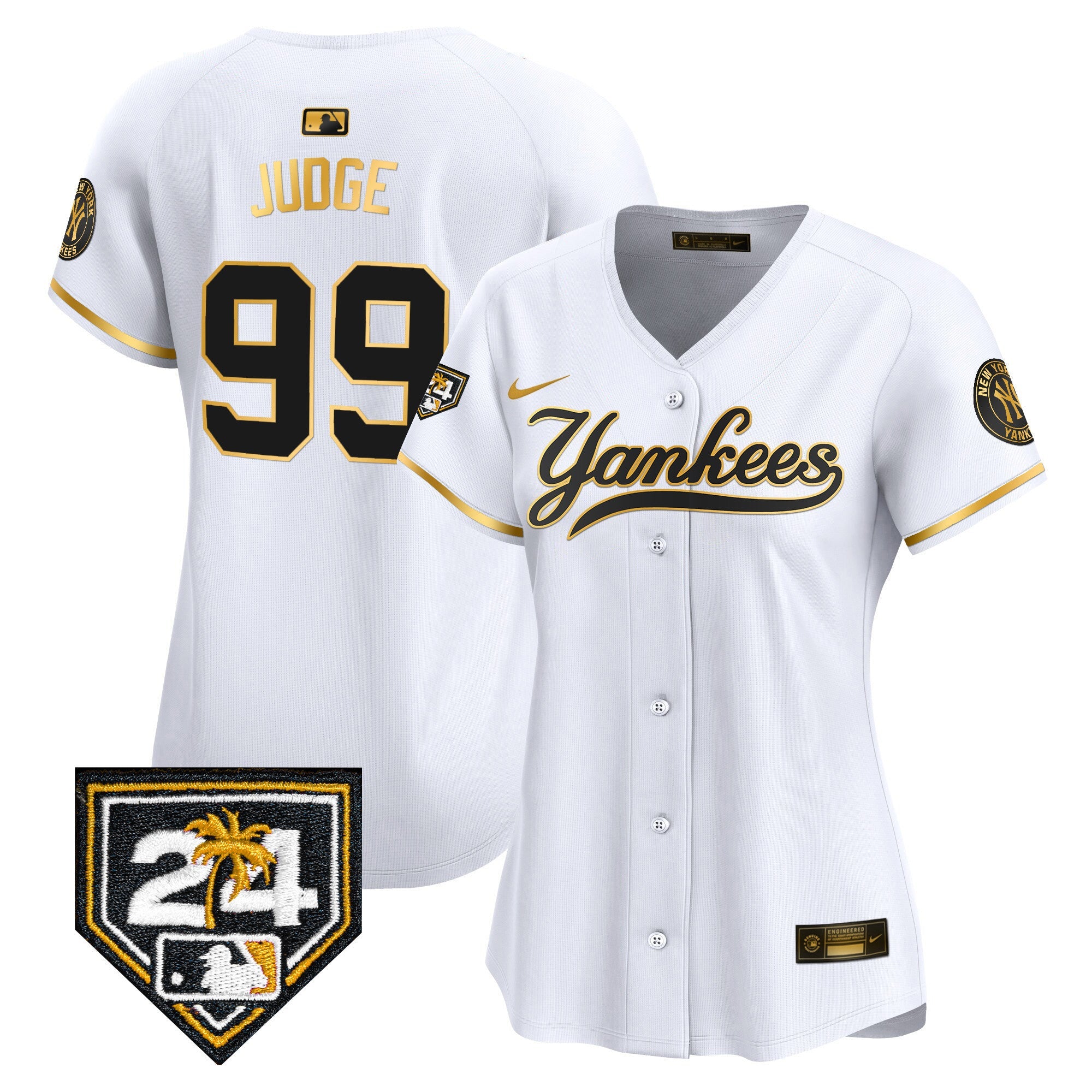 Women’s New York 2024 Spring Training Patch Vapor Premier Limited Jersey V6
