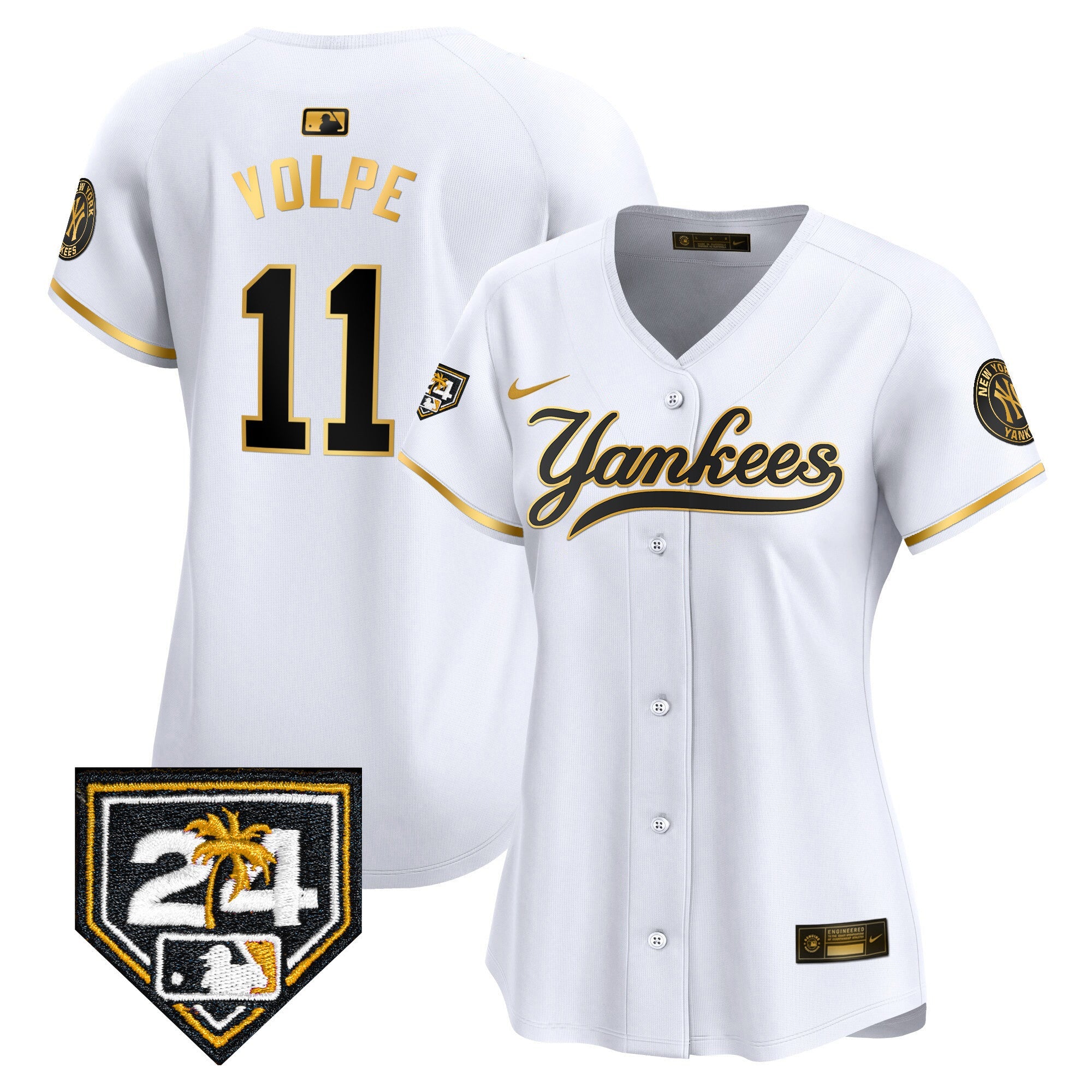 Women’s New York 2024 Spring Training Patch Vapor Premier Limited Jersey V6