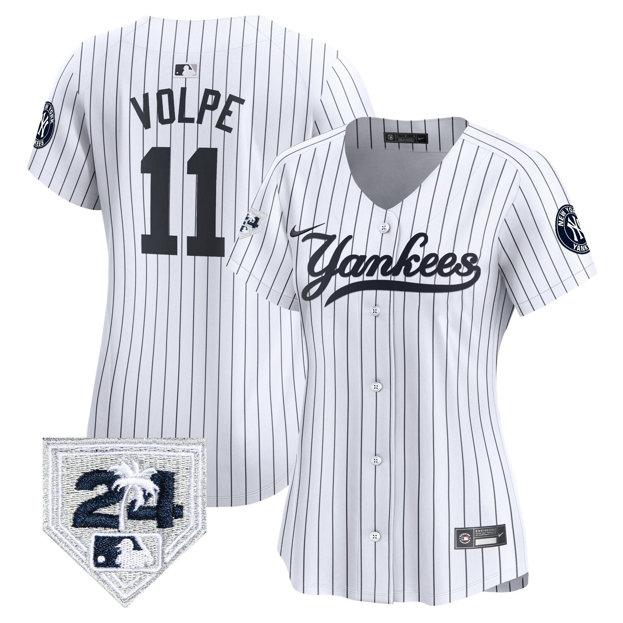 Women’s New York 2024 Spring Training Patch Vapor Premier Limited Jersey V6