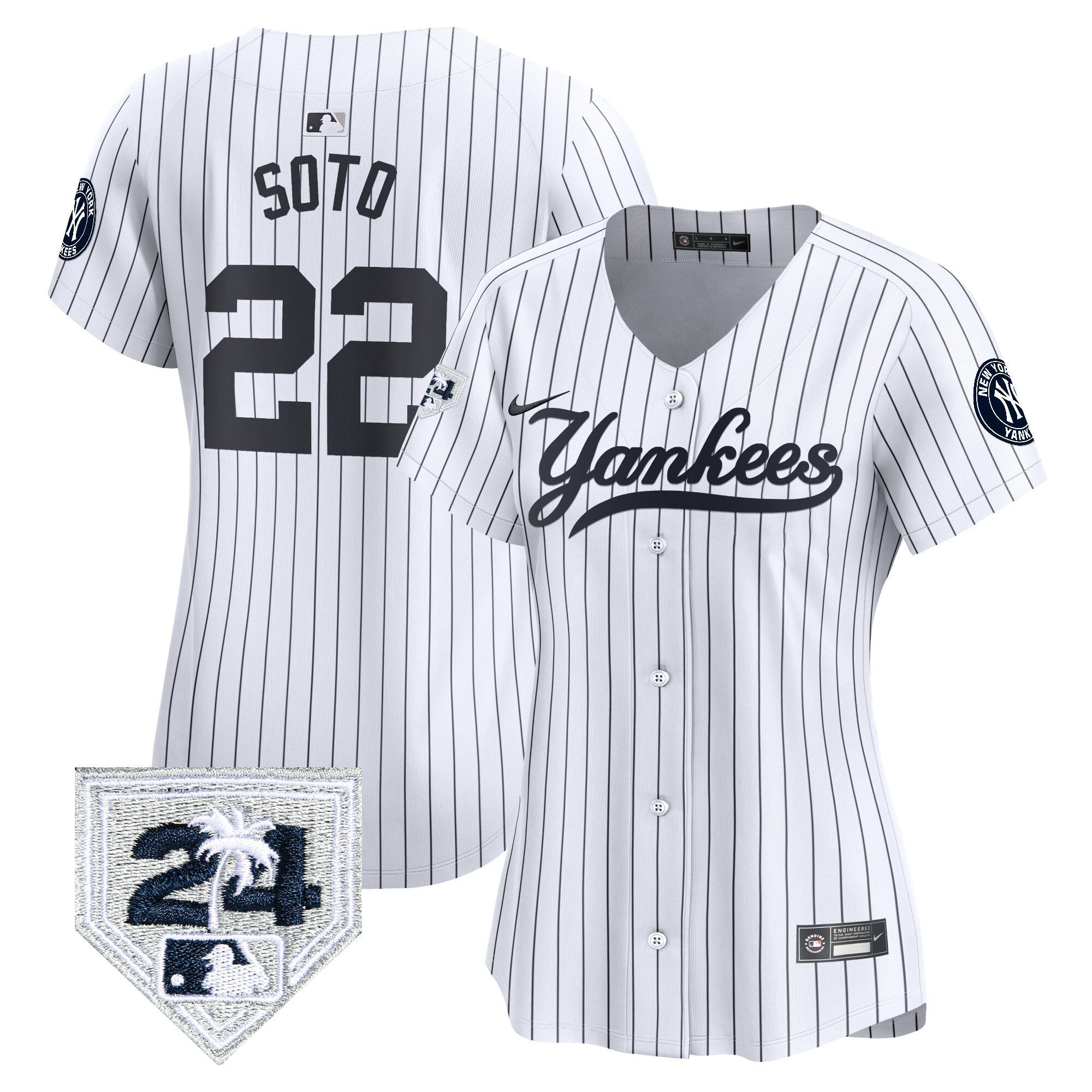 Women’s New York 2024 Spring Training Patch Vapor Premier Limited Jersey V6