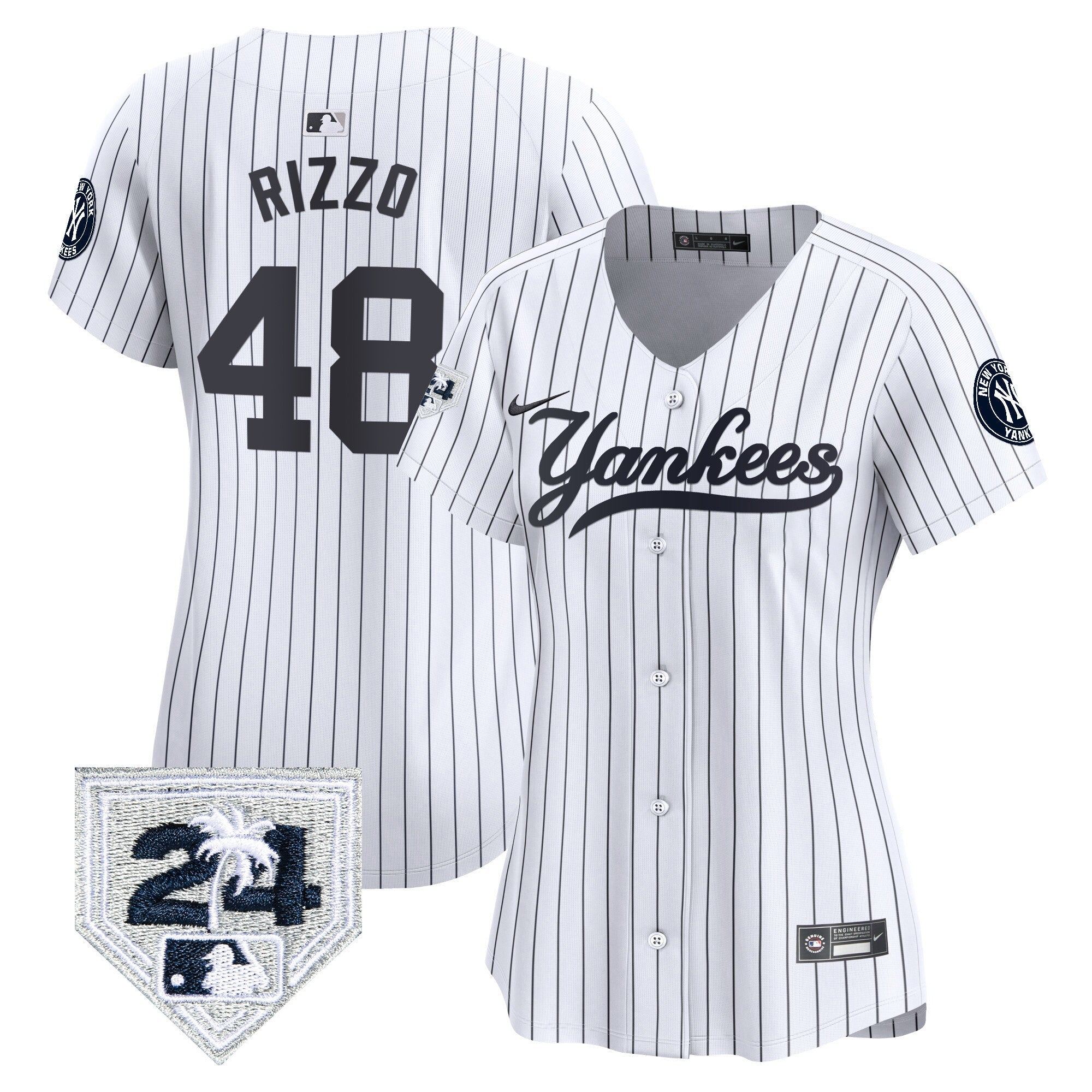 Women’s New York 2024 Spring Training Patch Vapor Premier Limited Jersey V6