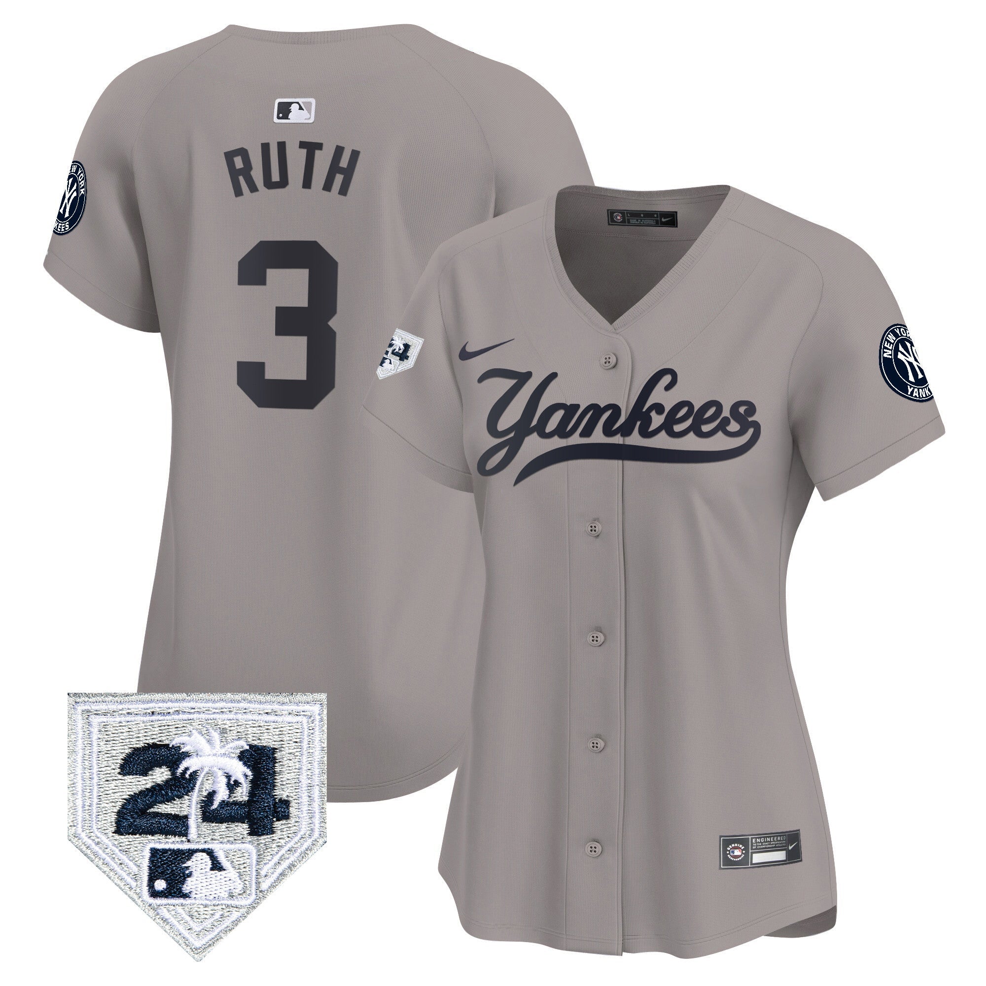 Women’s New York 2024 Spring Training Patch Vapor Premier Limited Jersey V6