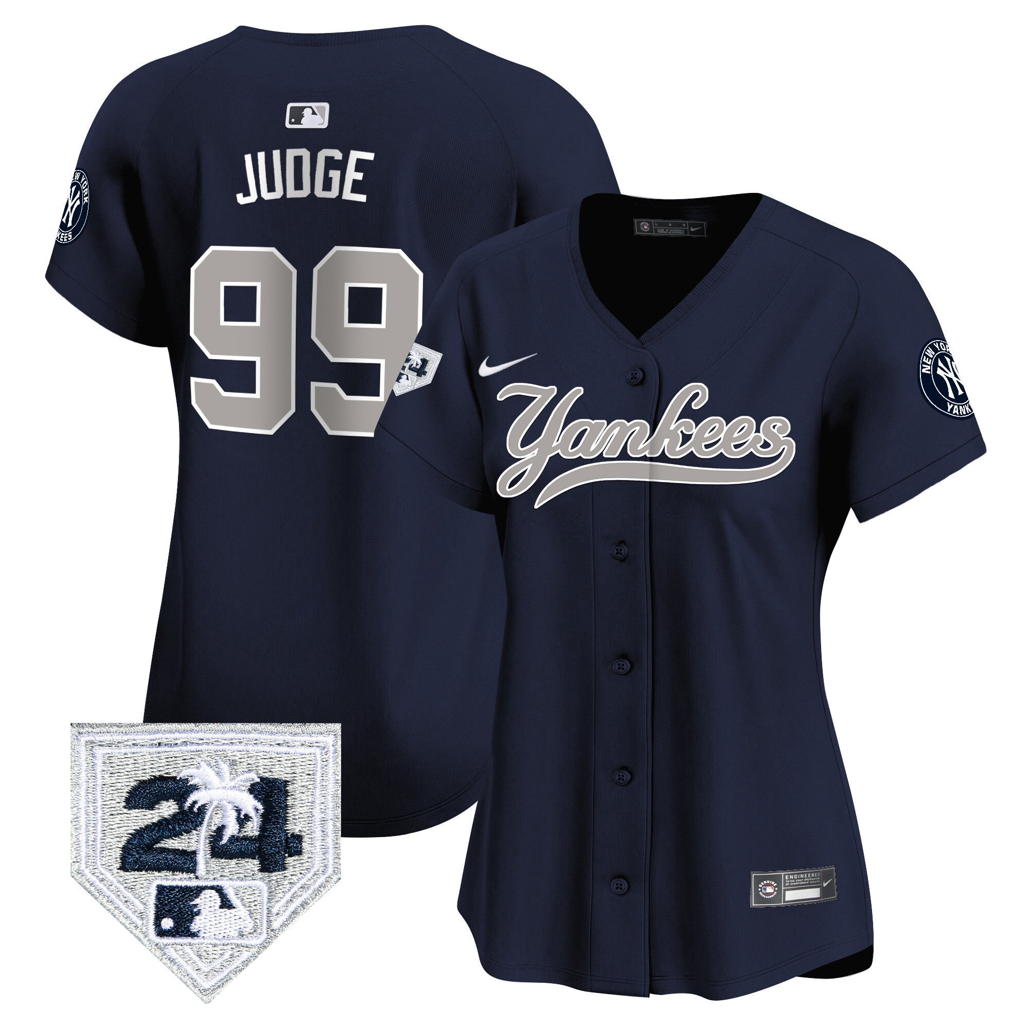 Women’s New York 2024 Spring Training Patch Vapor Premier Limited Jersey V6