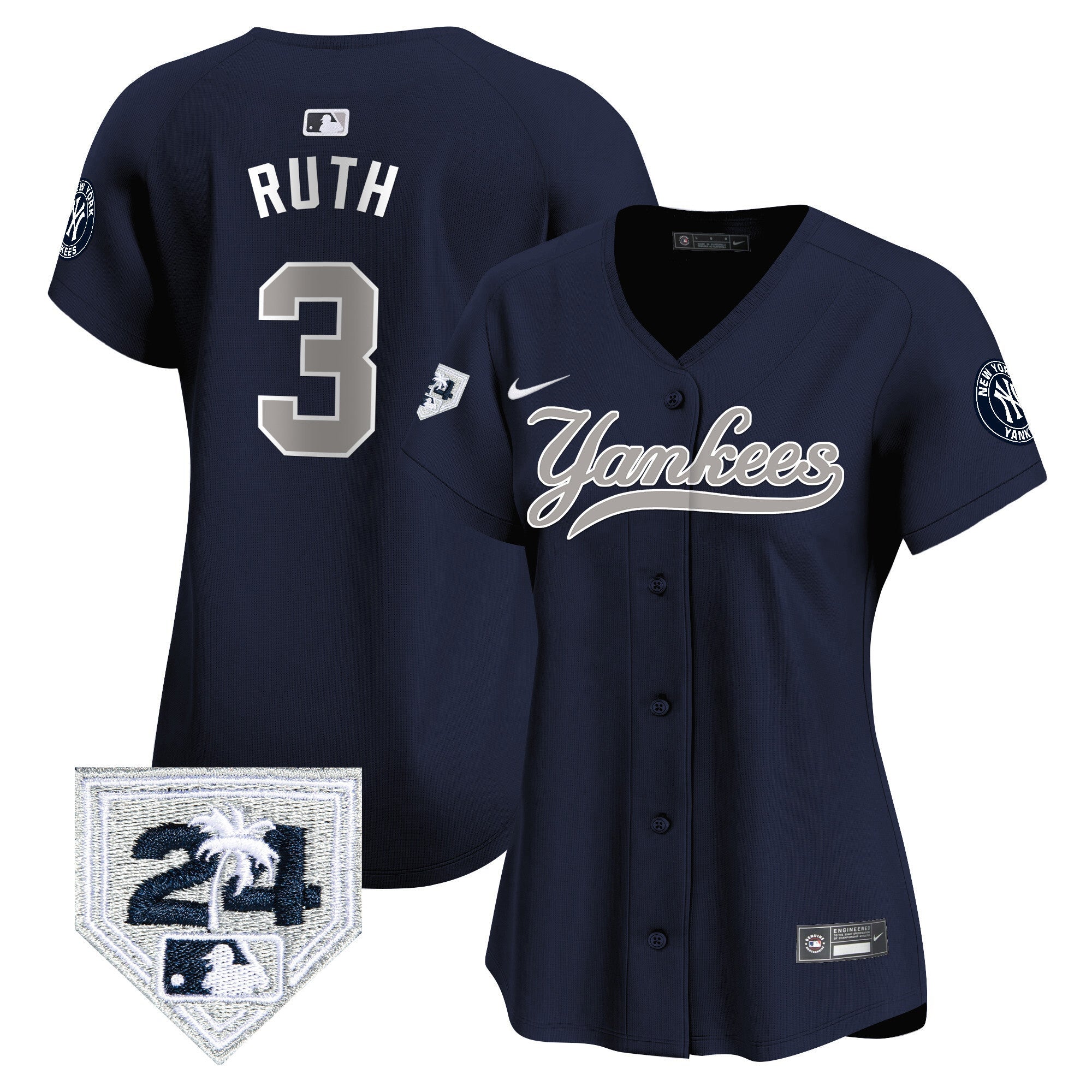 Women’s New York 2024 Spring Training Patch Vapor Premier Limited Jersey V6