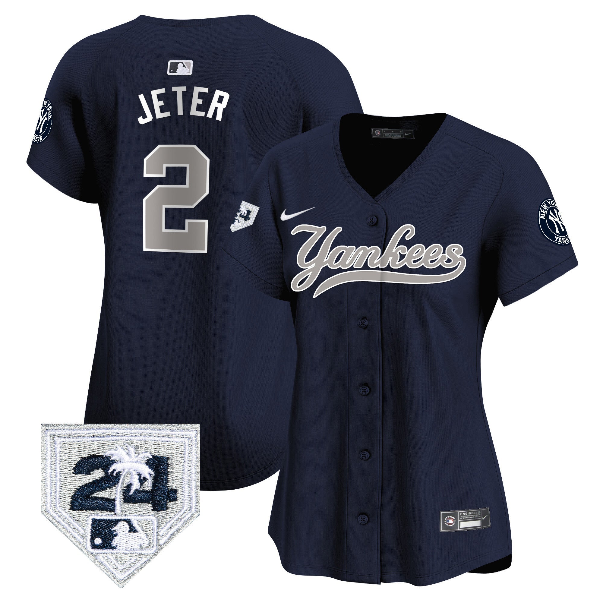 Women’s New York 2024 Spring Training Patch Vapor Premier Limited Jersey V6