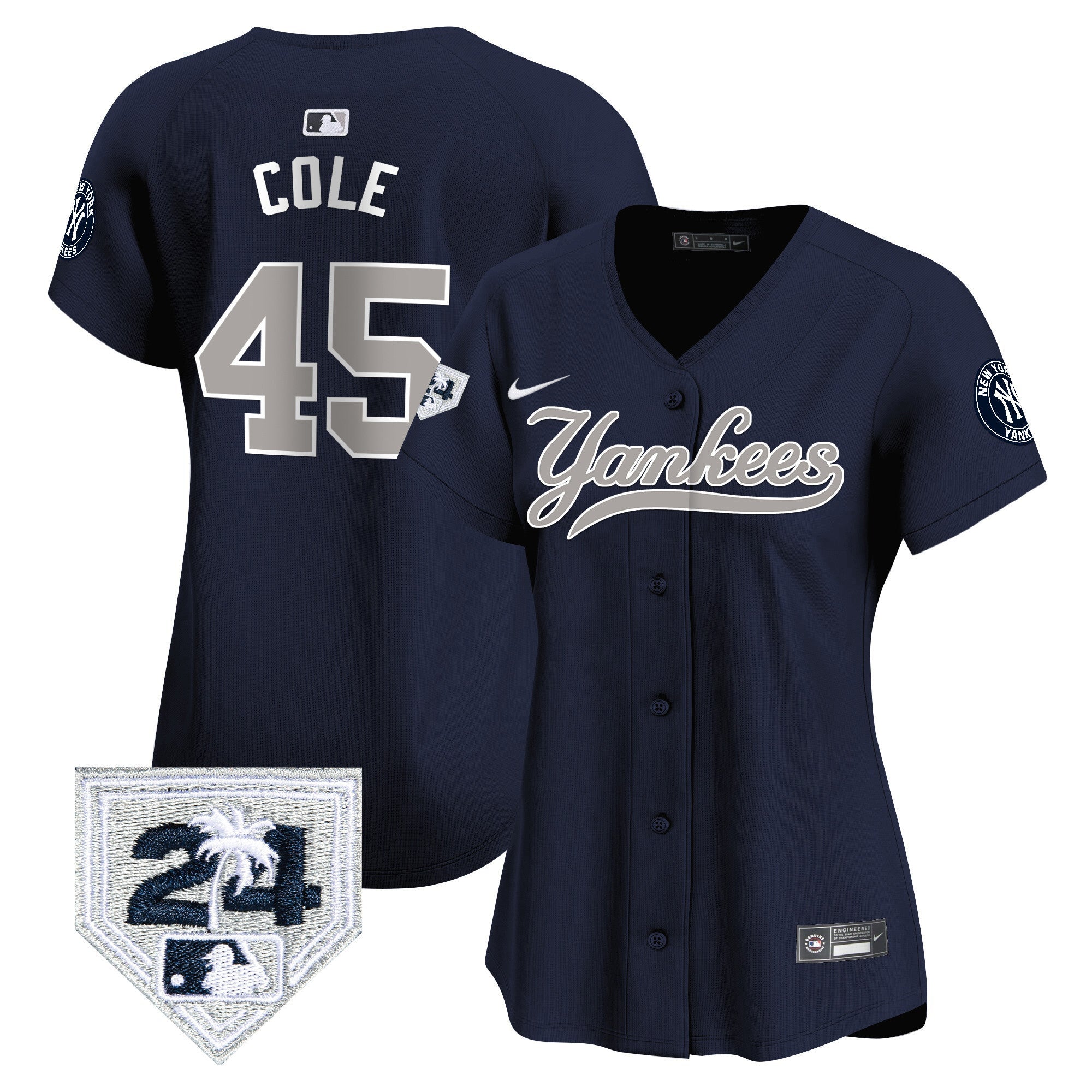 Women’s New York 2024 Spring Training Patch Vapor Premier Limited Jersey V6