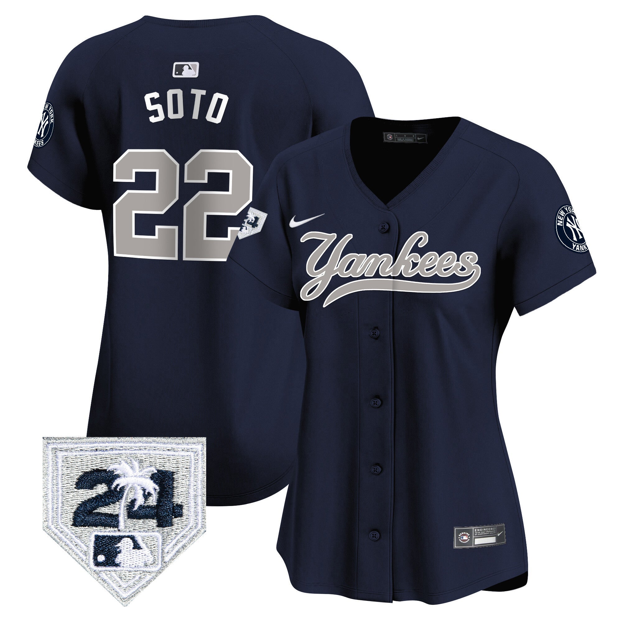 Women’s New York 2024 Spring Training Patch Vapor Premier Limited Jersey V6
