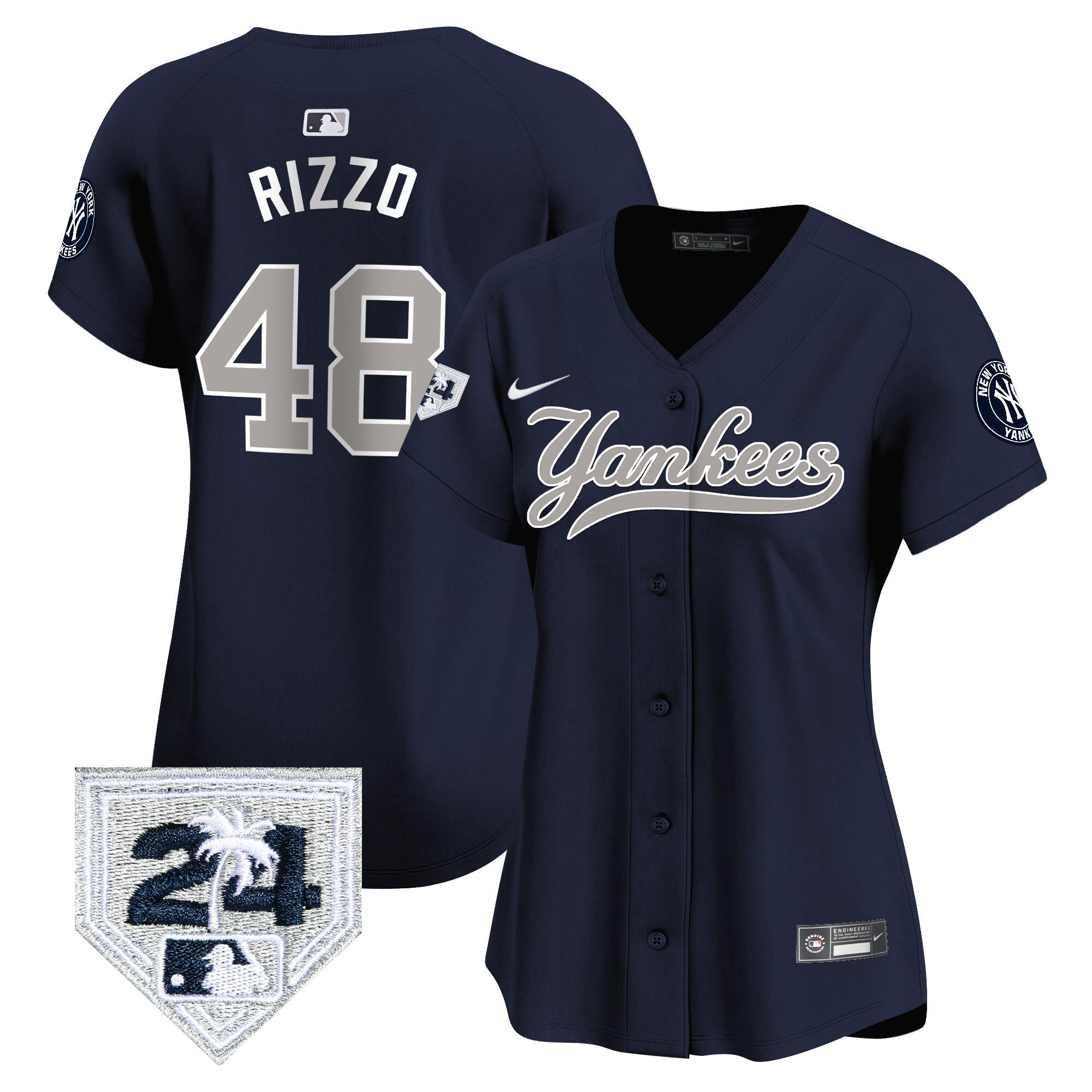 Women’s New York 2024 Spring Training Patch Vapor Premier Limited Jersey V6