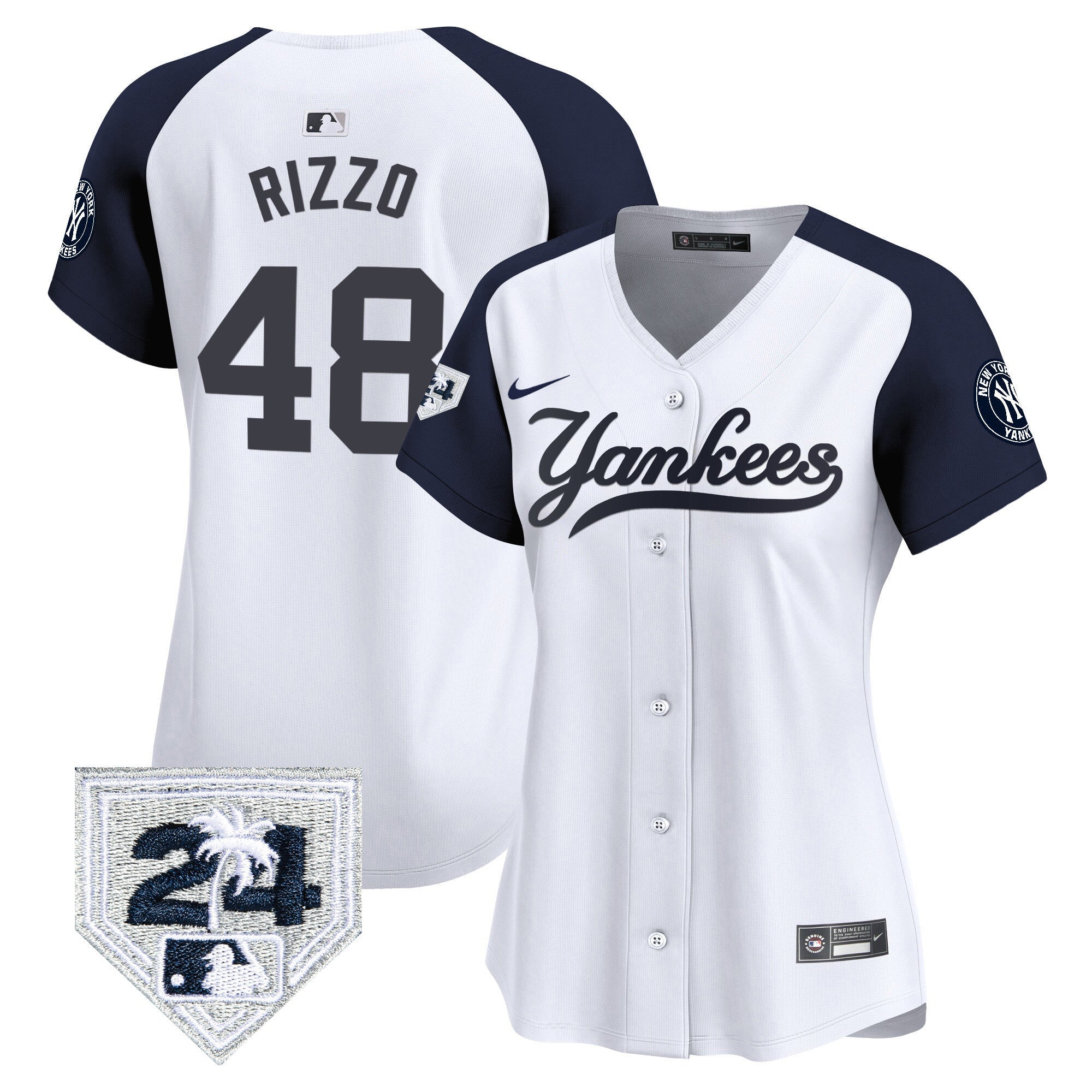 Women’s New York 2024 Spring Training Patch Vapor Premier Limited Jersey V6